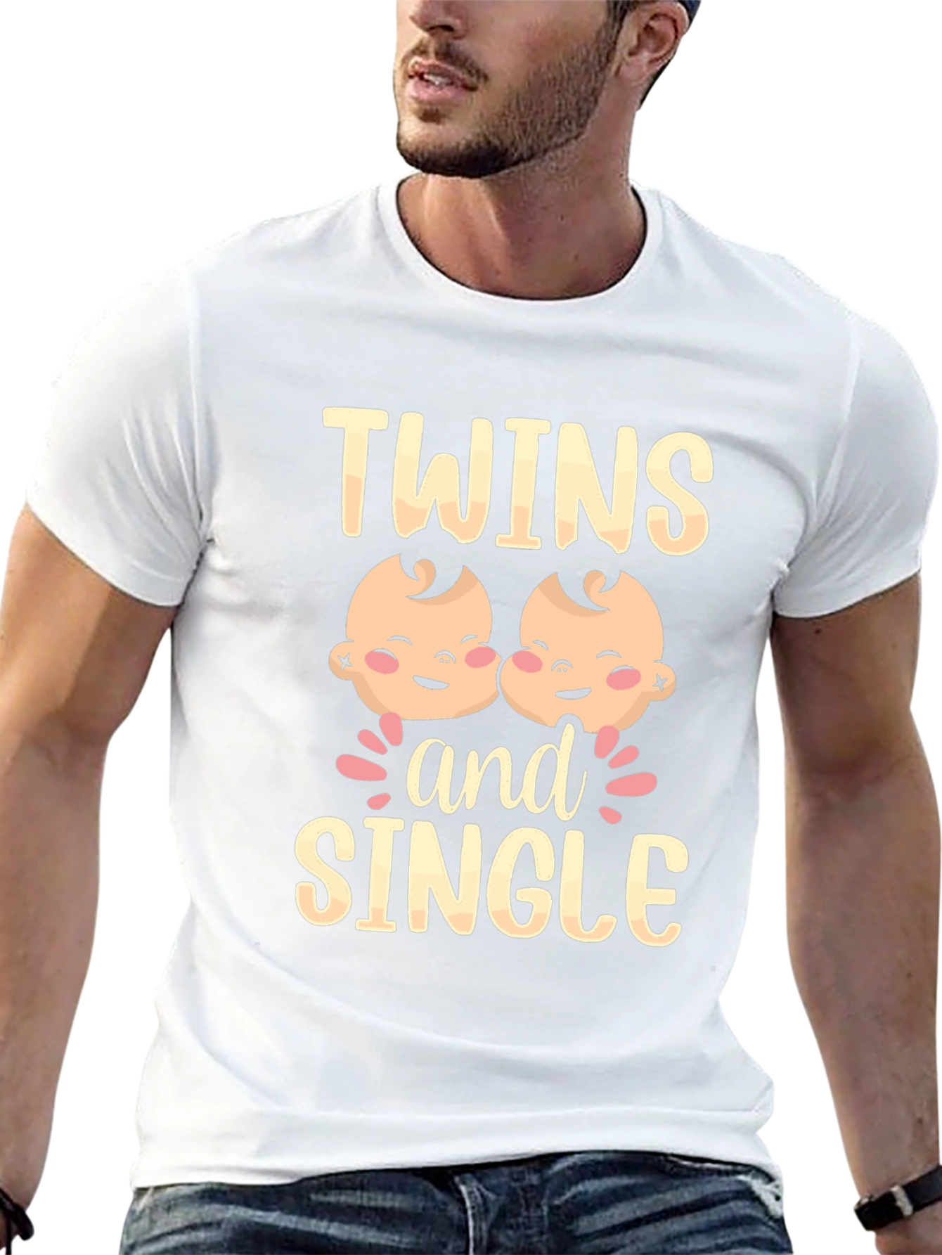 Twins and Single Funny Graphic Tee