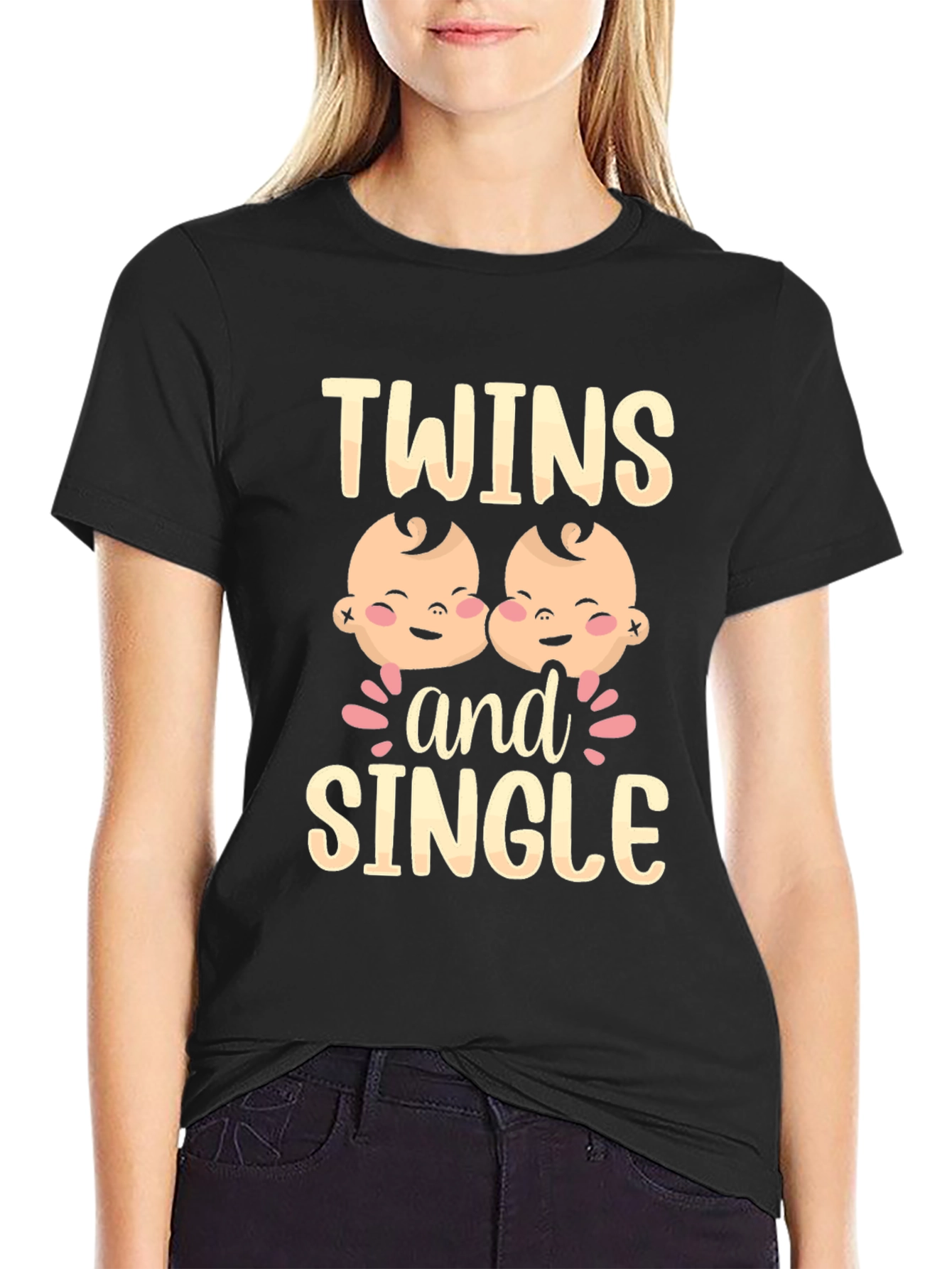 Twins and Single Funny Graphic Tee