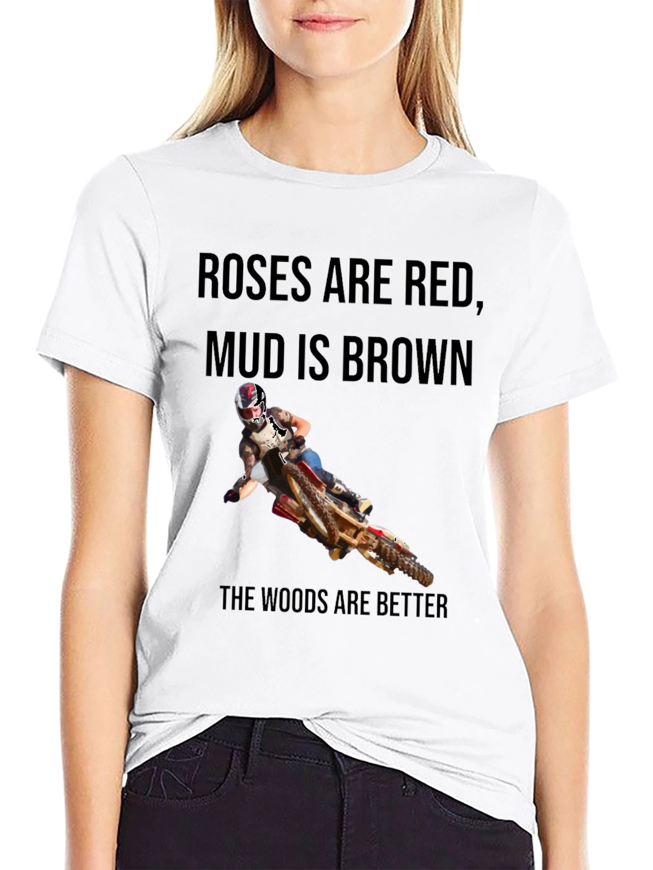 Roses Are Red Dirt Bike T-Shirt