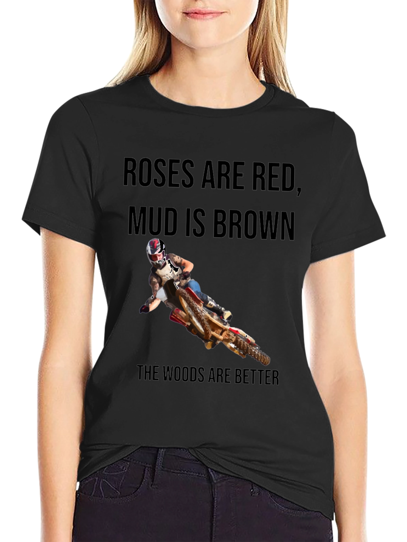 Roses Are Red Dirt Bike T-Shirt