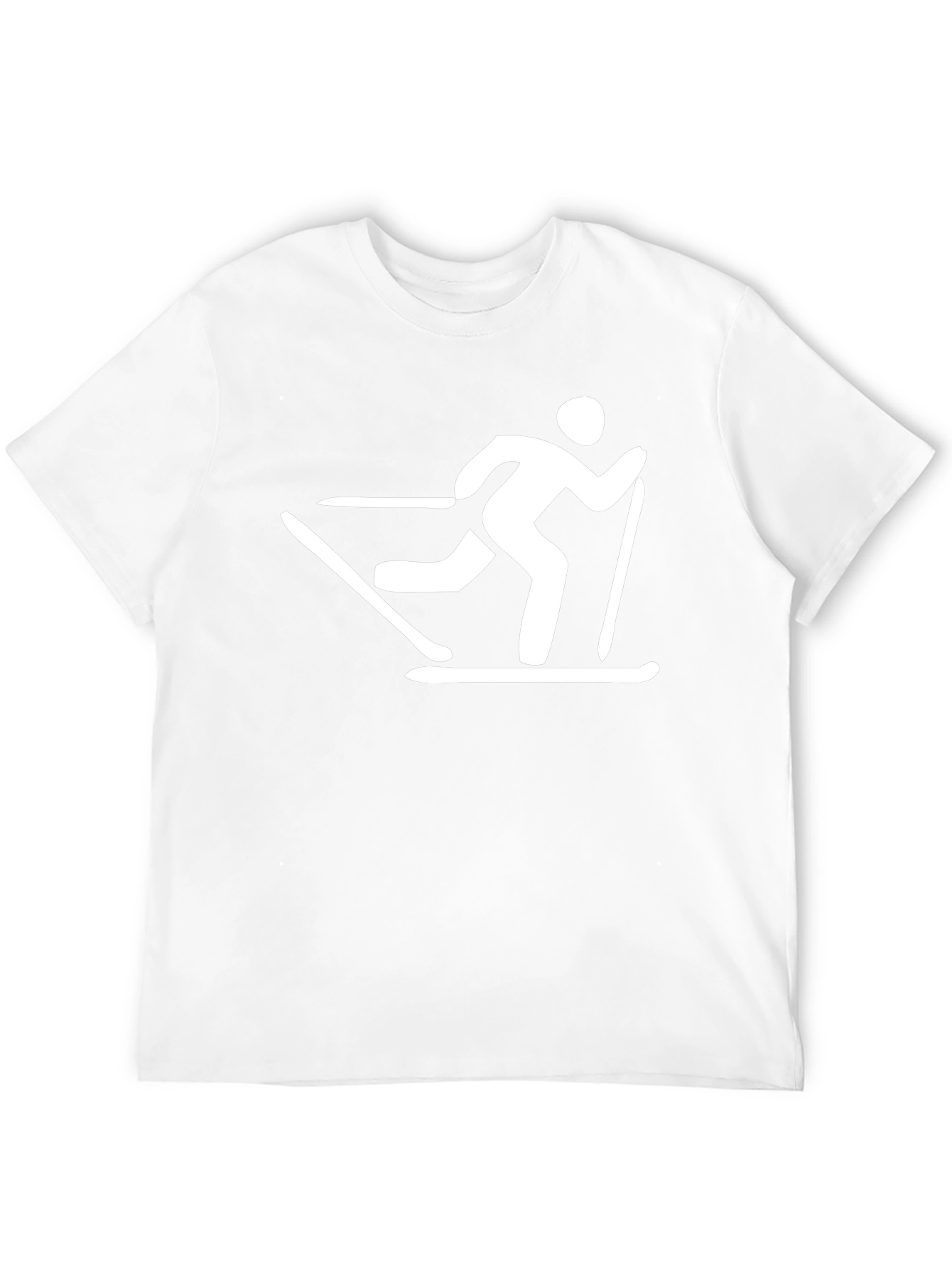 Skier Graphic T-Shirt - Black Cotton Tee