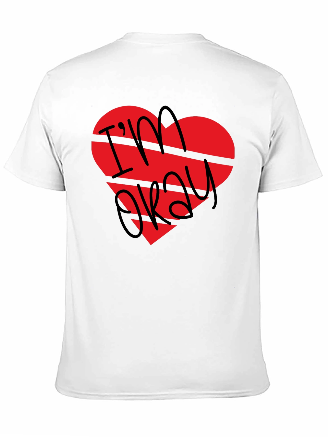 Im Okay Broken Heart Graphic T-Shirt