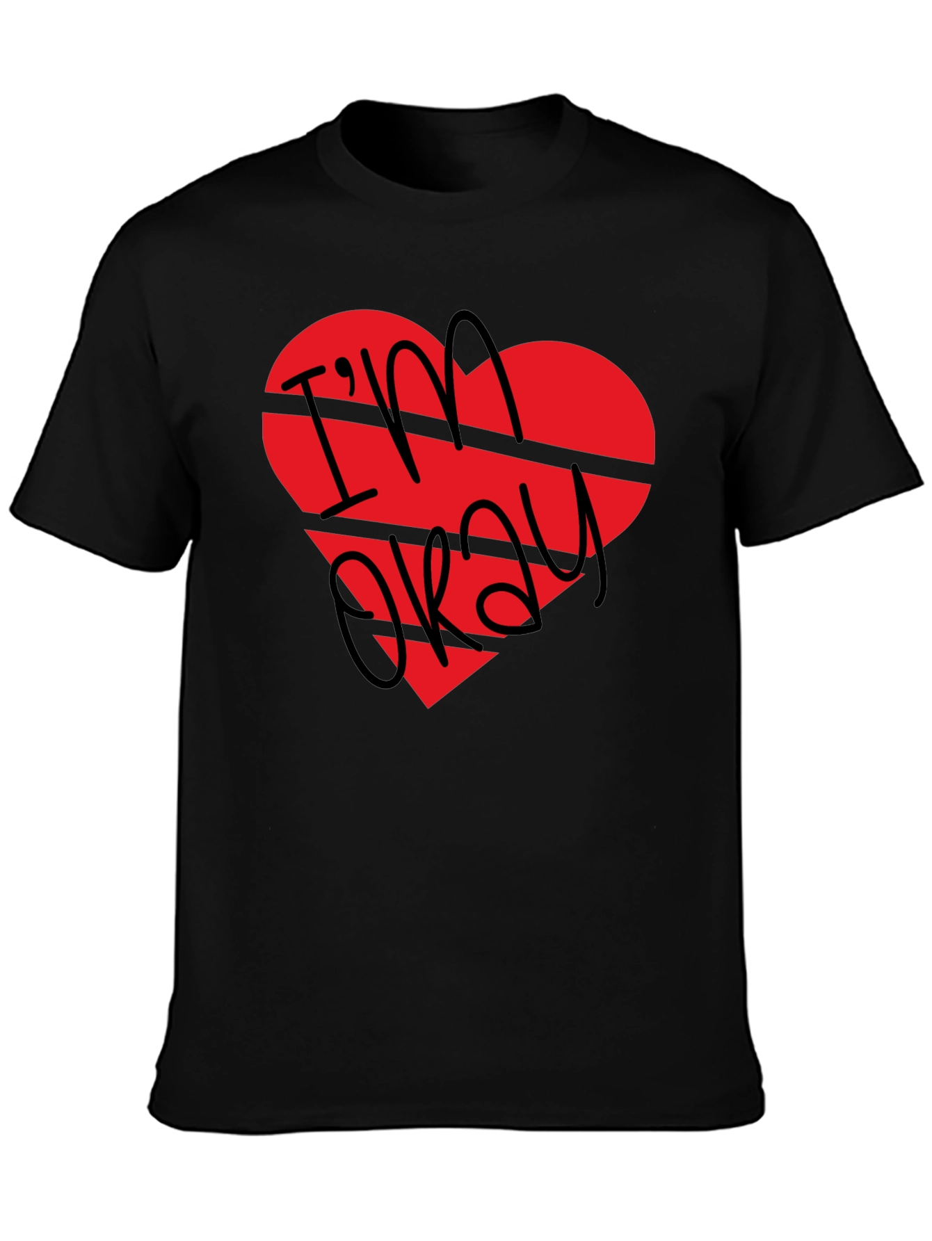 Im Okay Broken Heart Graphic T-Shirt