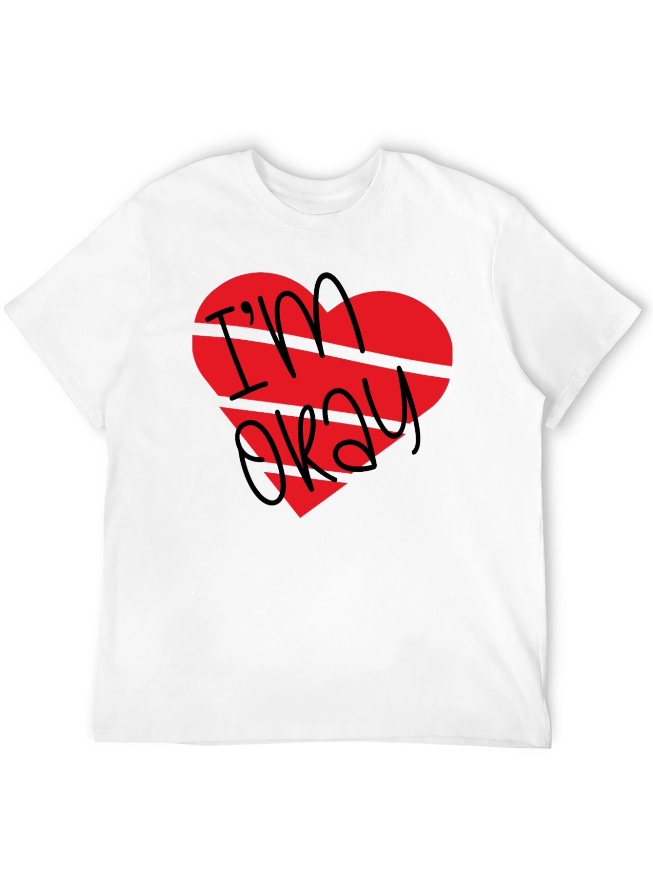 Im Okay Broken Heart Graphic T-Shirt