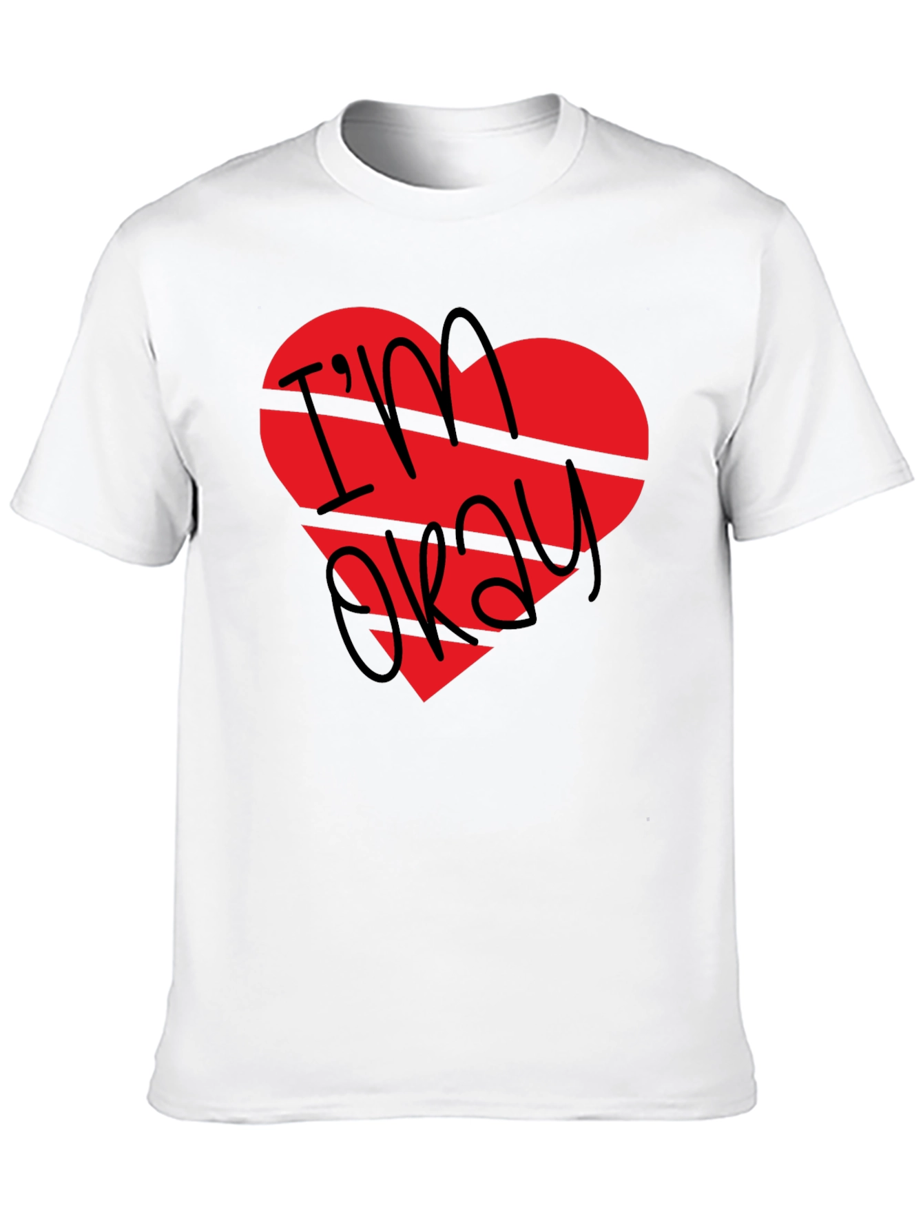 Im Okay Broken Heart Graphic T-Shirt
