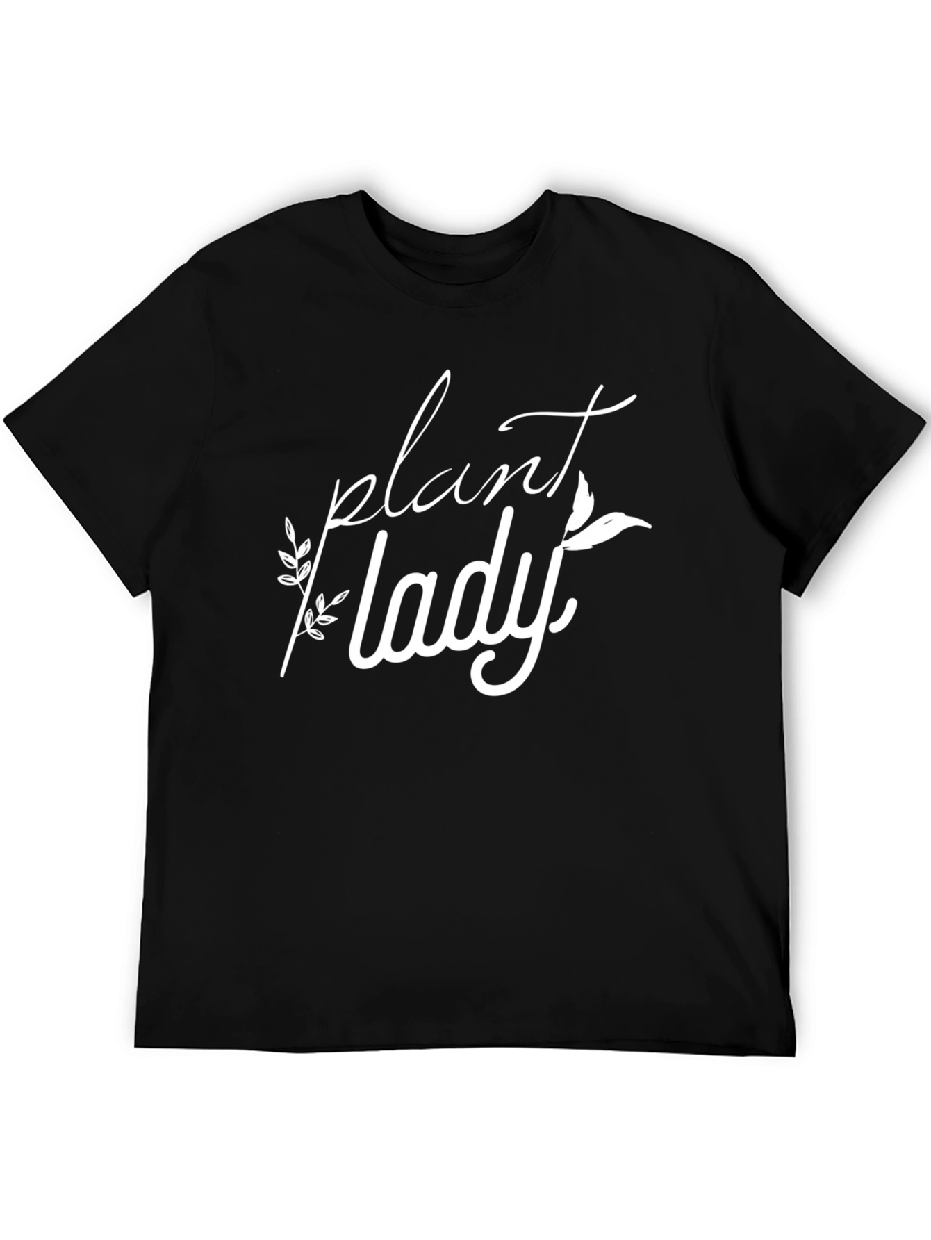 Plant Lady Graphic Tee - Black Cotton Blend