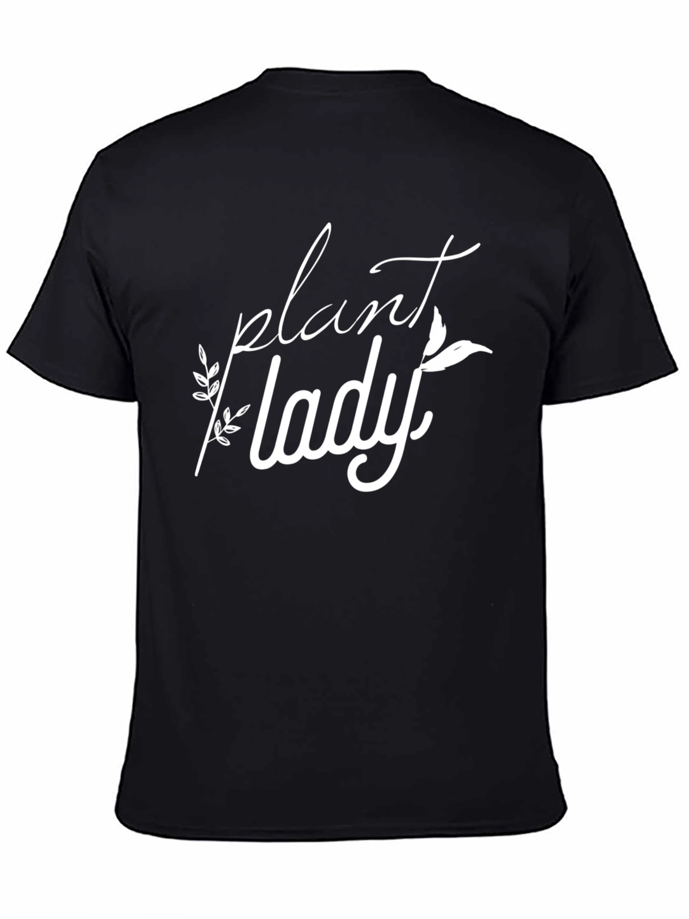 Plant Lady Graphic Tee - Black Cotton Blend
