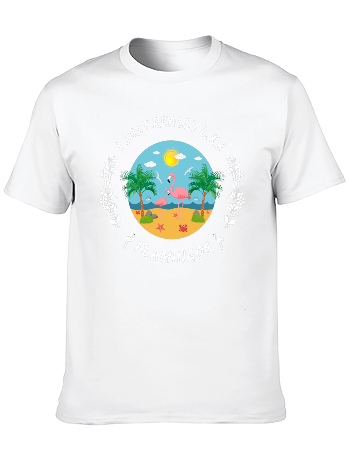 Flamingo Lover T-Shirt - Tropical Beach Design
