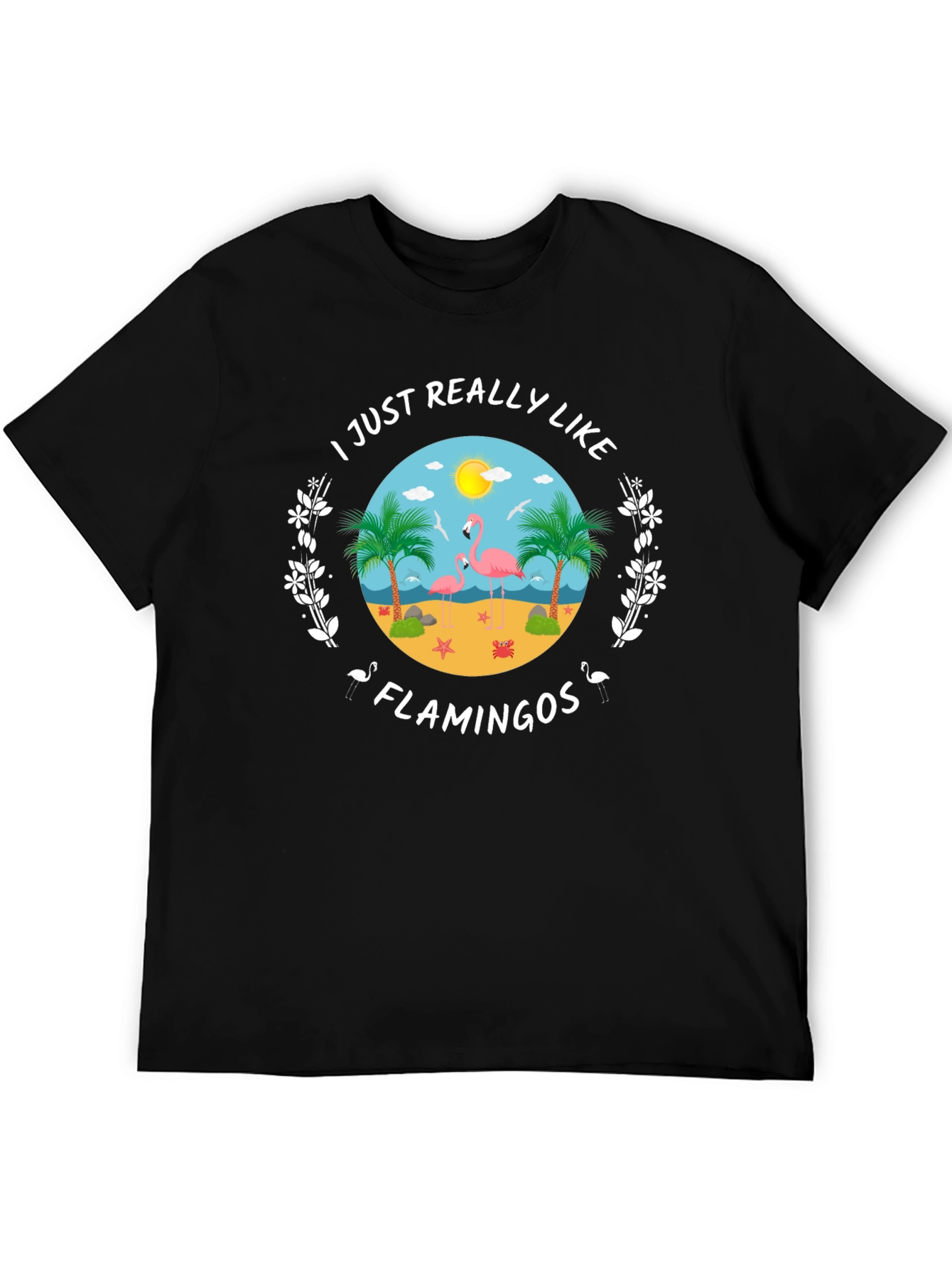 Flamingo Lover T-Shirt - Tropical Beach Design