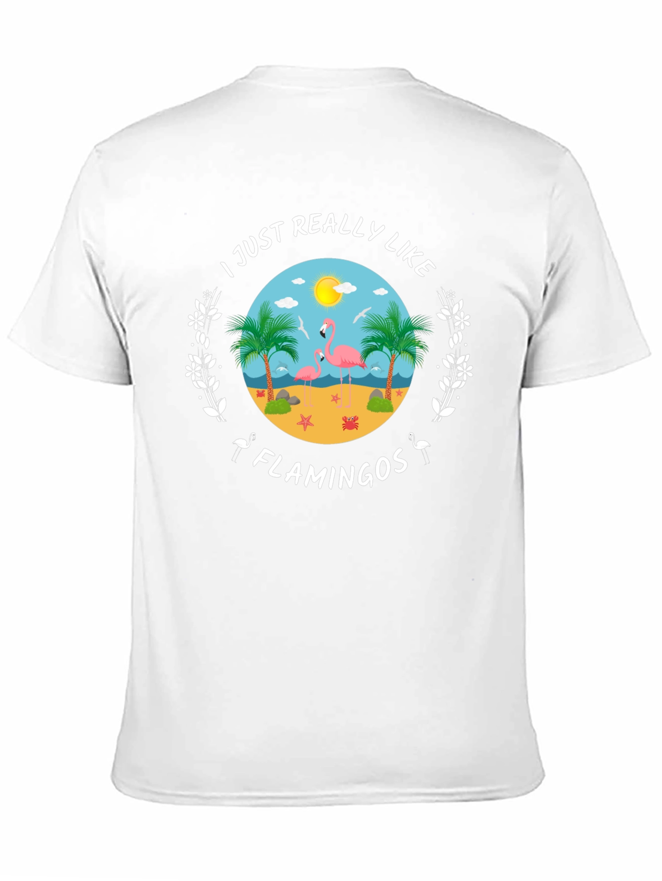Flamingo Lover T-Shirt - Tropical Beach Design