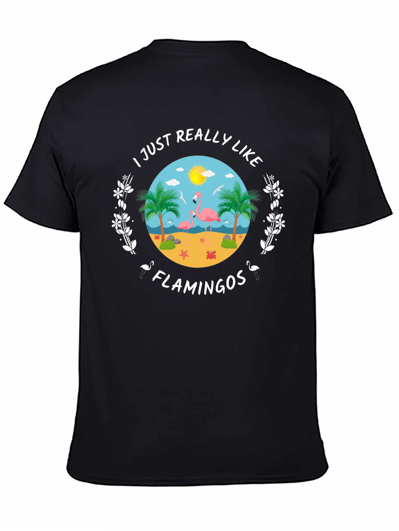 Flamingo Lover T-Shirt - Tropical Beach Design