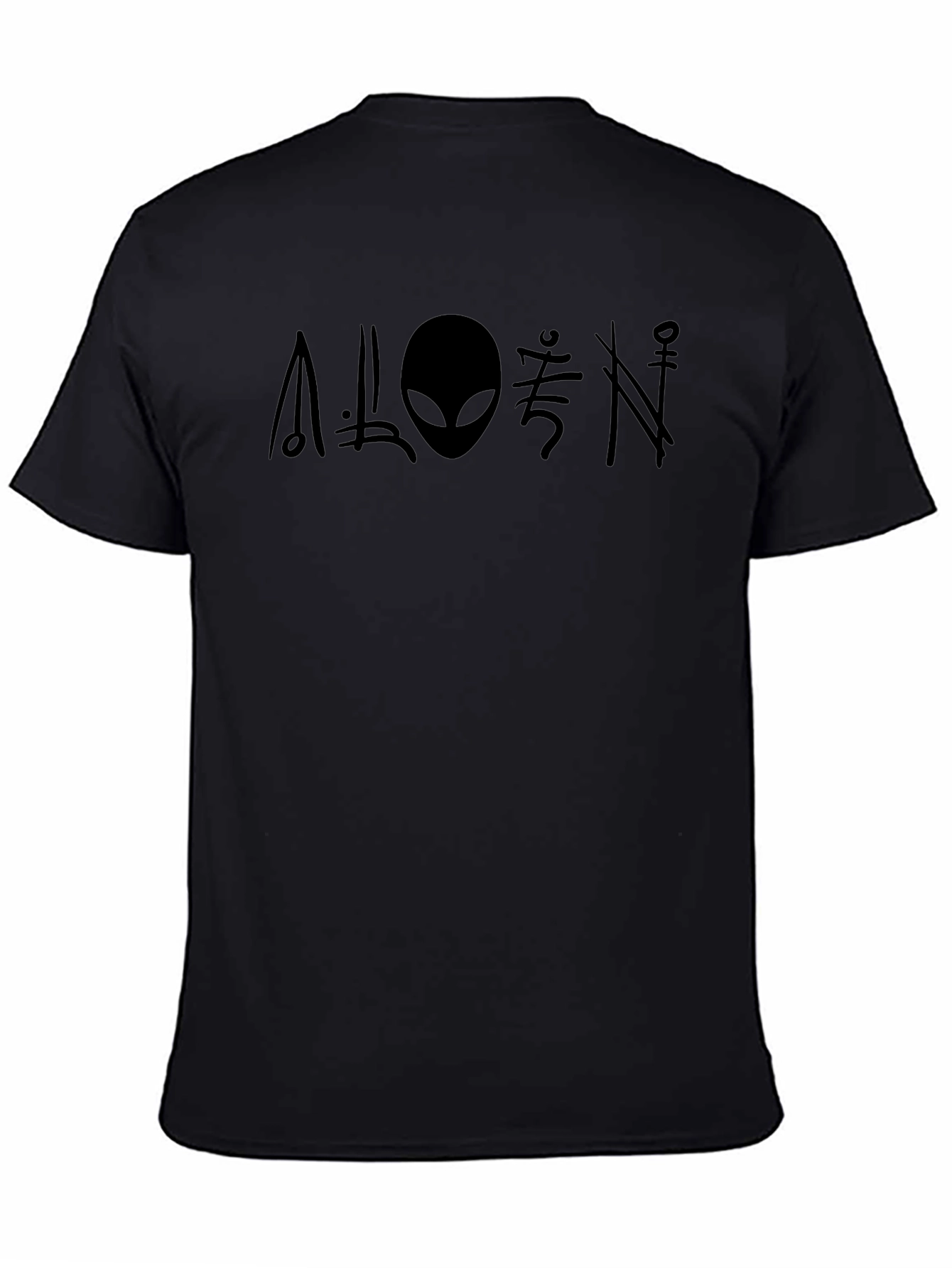 Alien Graphic Print Crew Neck T-Shirt