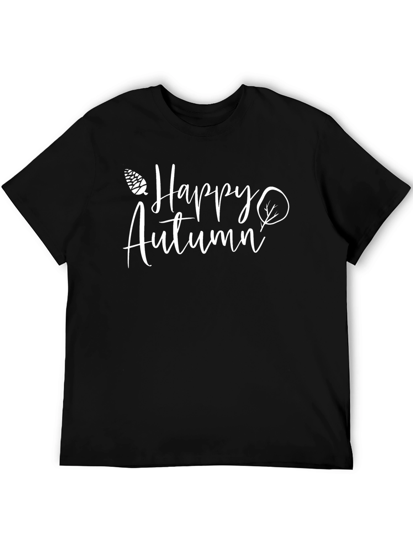 Happy Autumn T-Shirt - Black