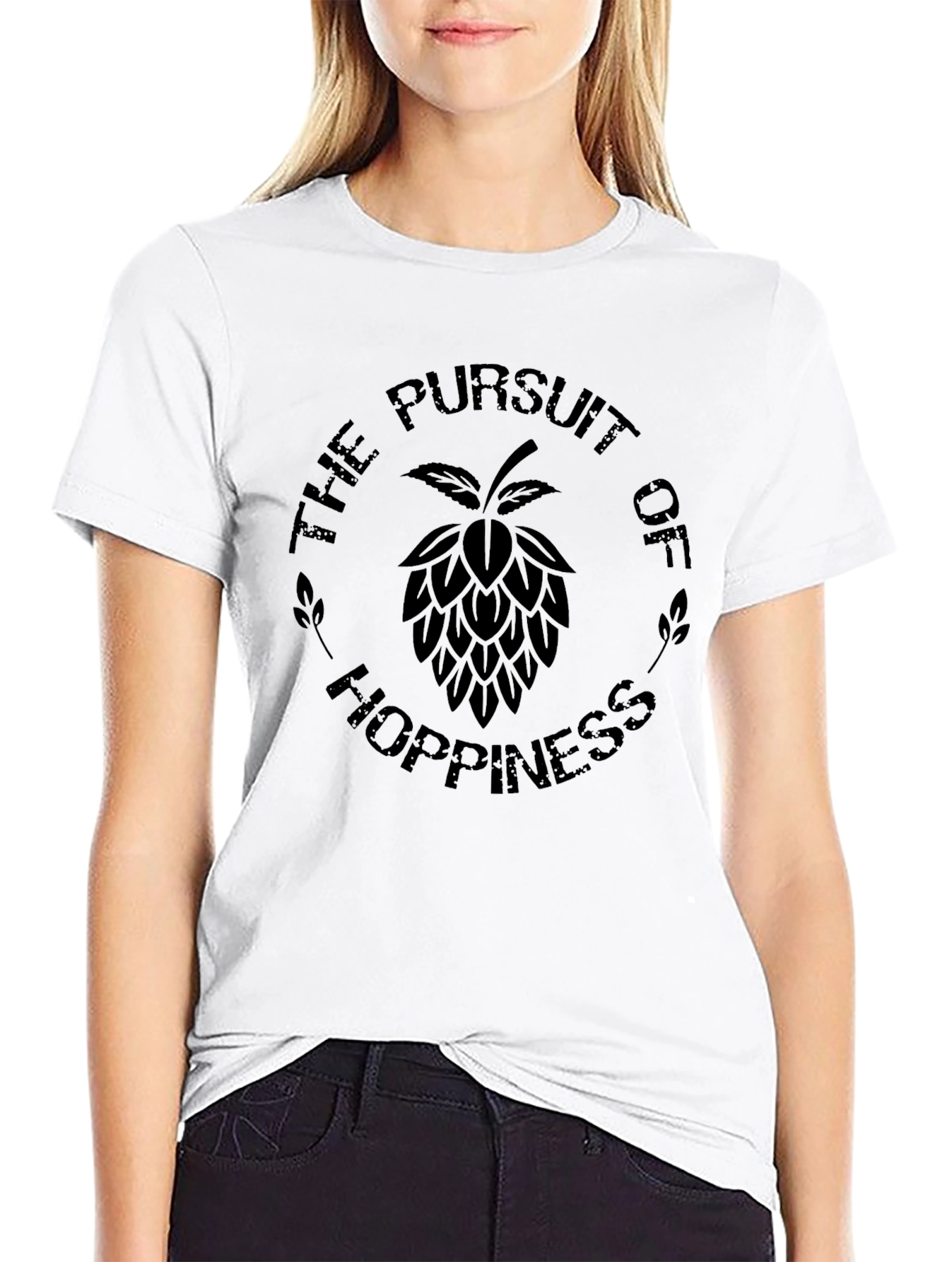 The Pursuit of Hoppiness Black T-Shirt