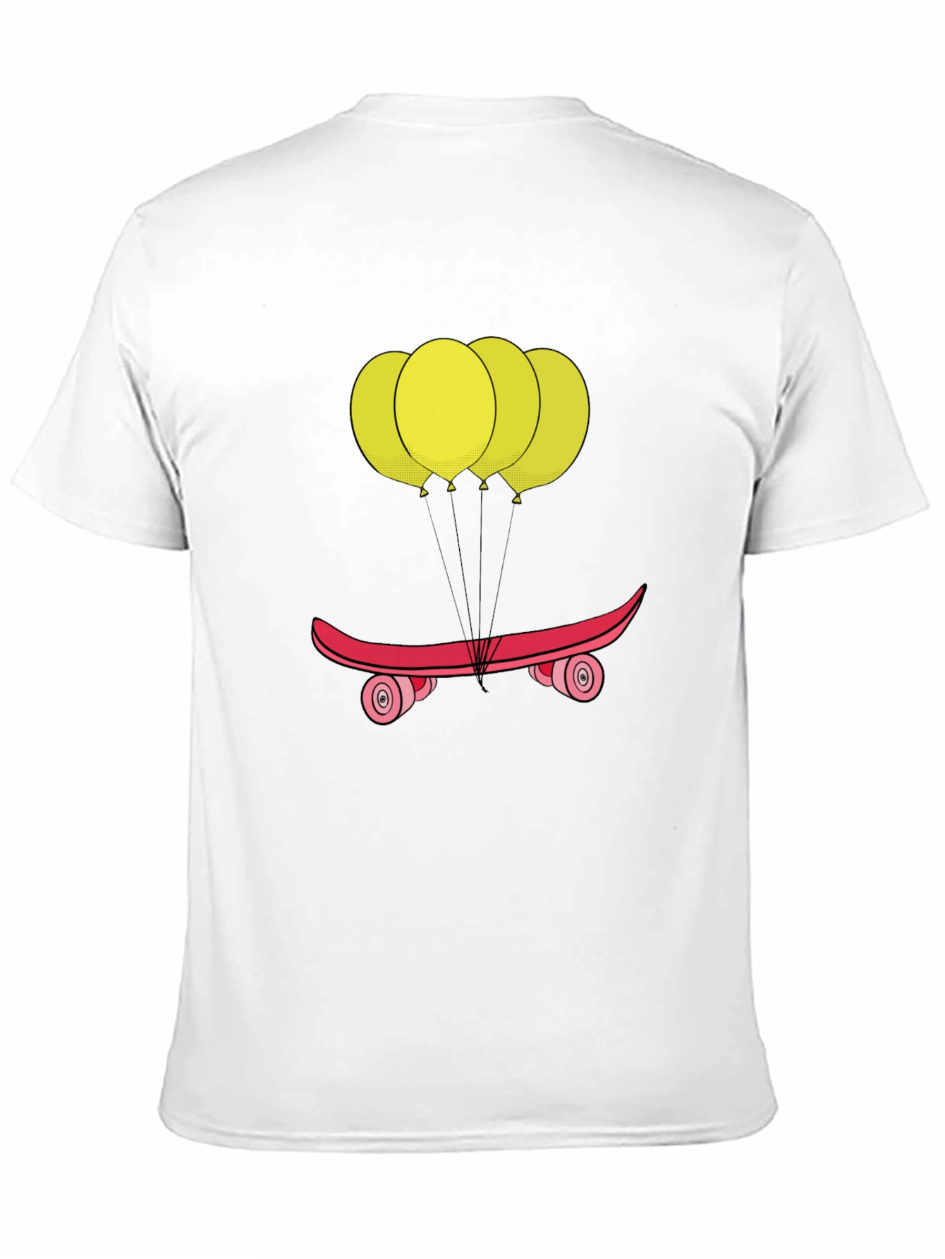 Skateboard Balloons Graphic Tee - Casual Comfort