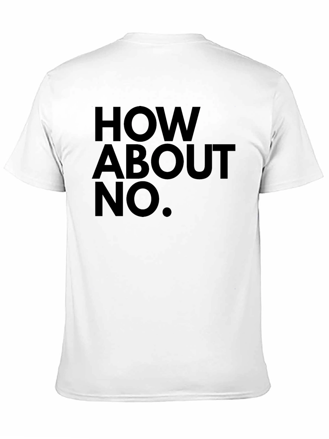How About No T-Shirt - Bold Slogan Tee