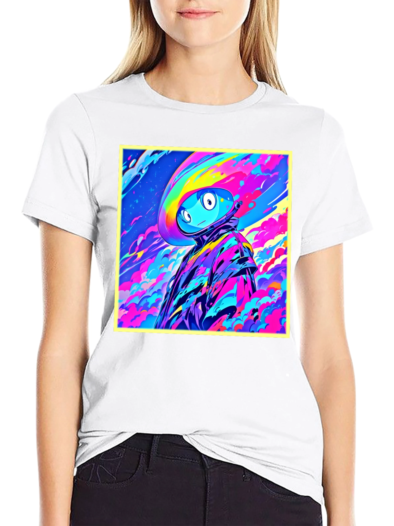 Vibrant Astro Character Graphic Tee