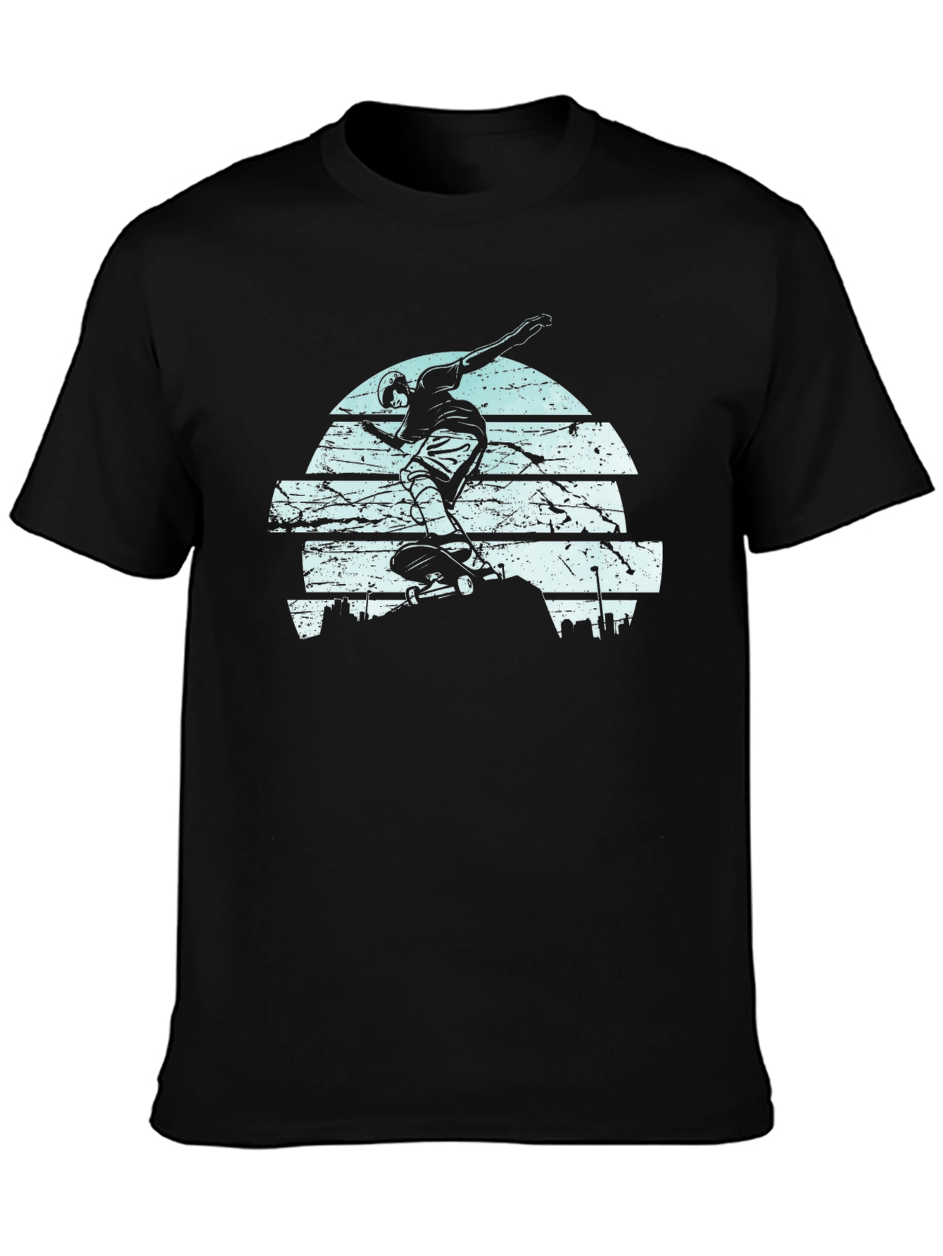 Skater Graphic T-Shirt - Black Tee