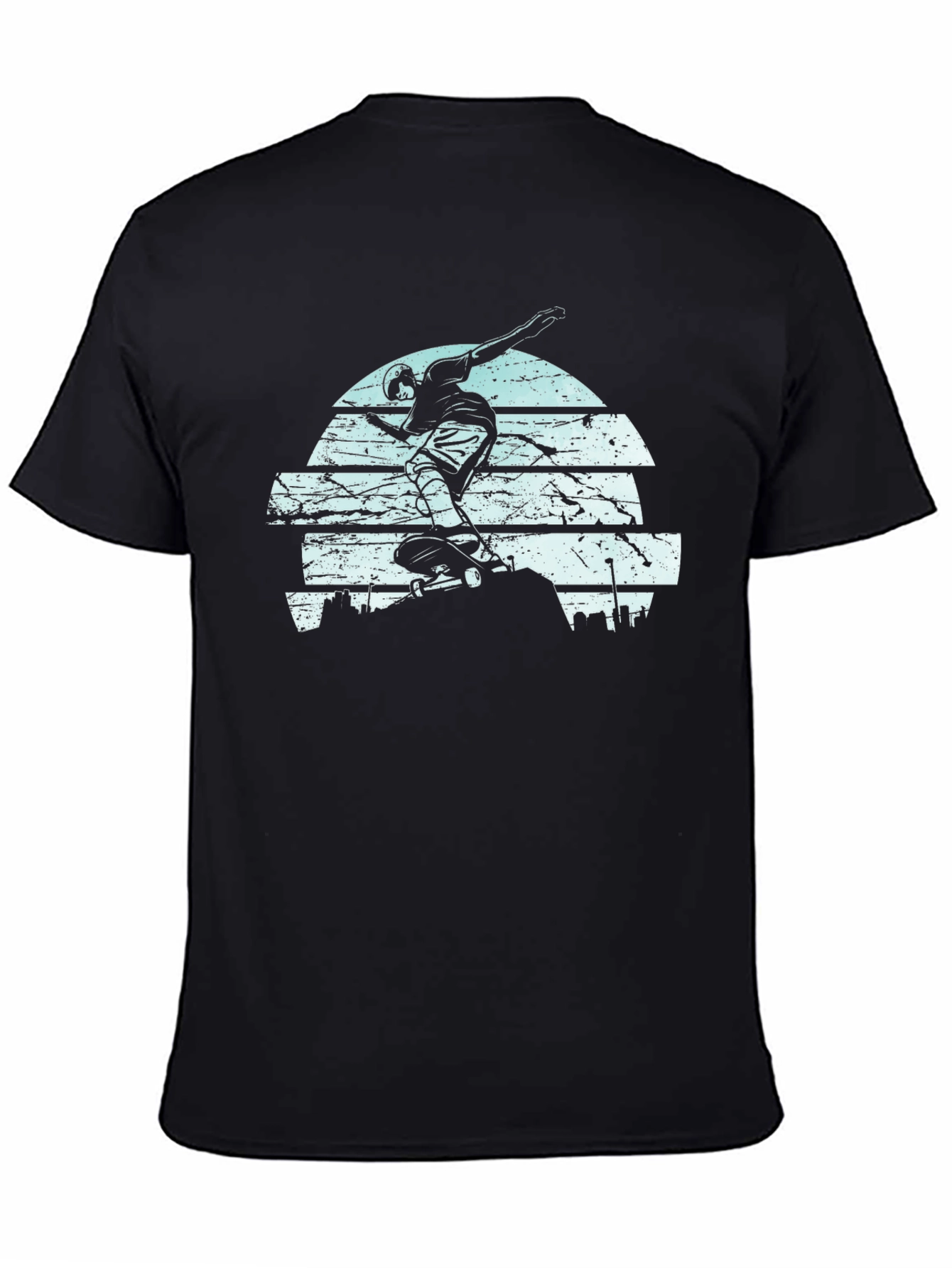 Skater Graphic T-Shirt - Black Tee