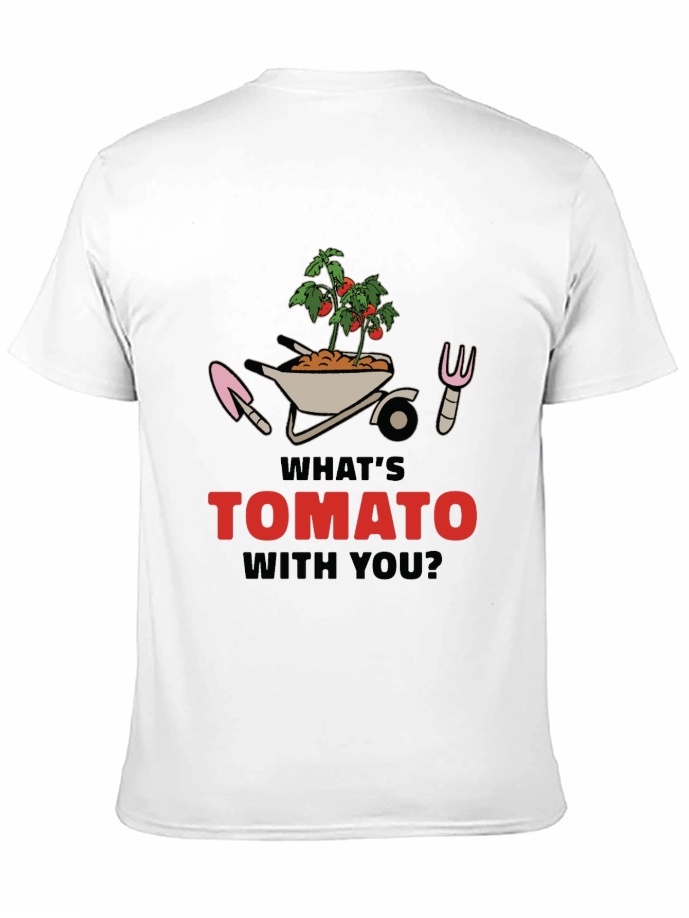 Whats Tomato With You? Black Graphic Tee