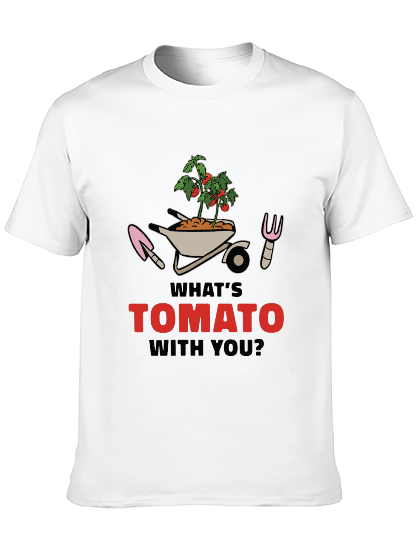 Whats Tomato With You? Black Graphic Tee