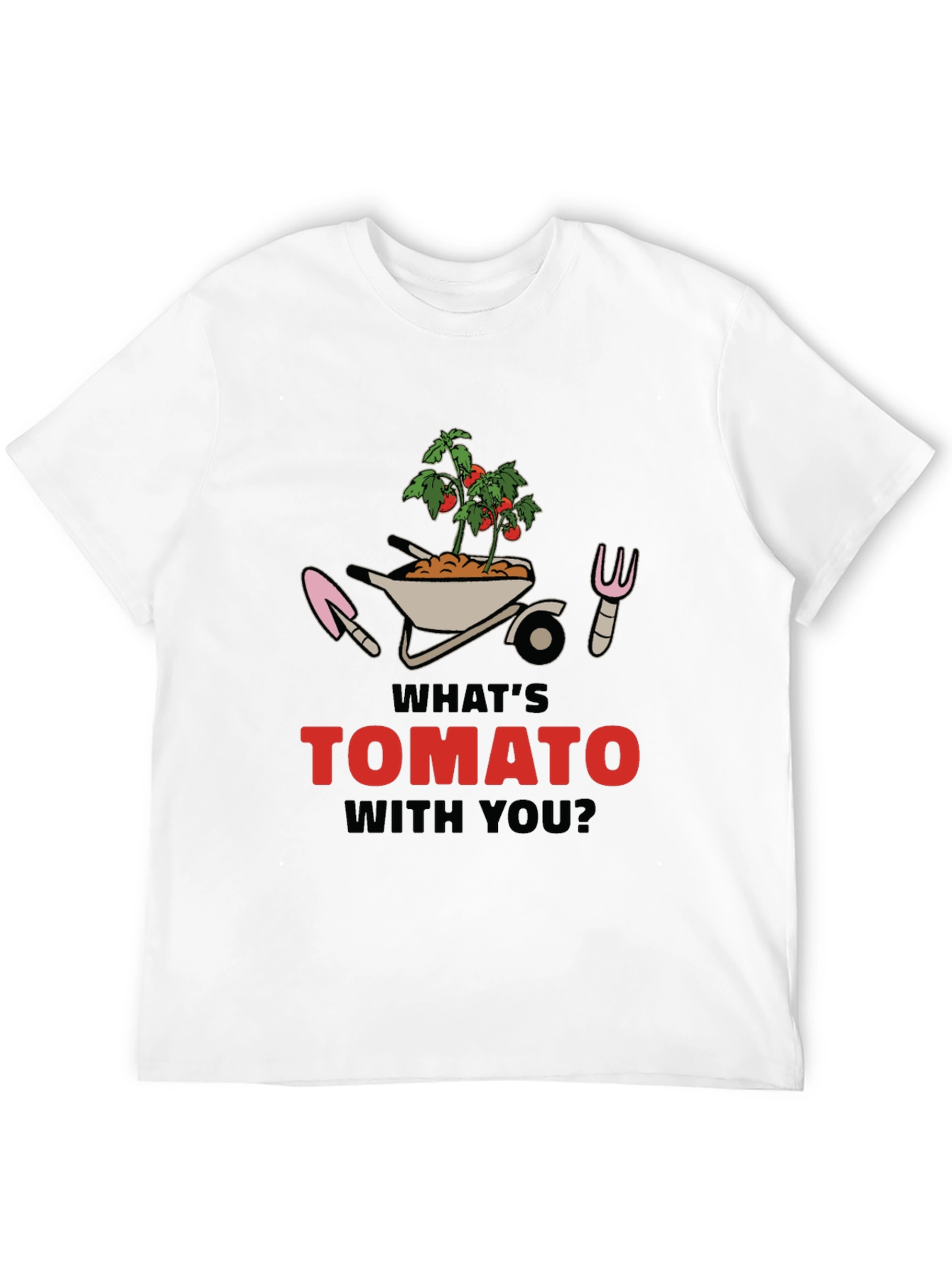 Whats Tomato With You? Black Graphic Tee