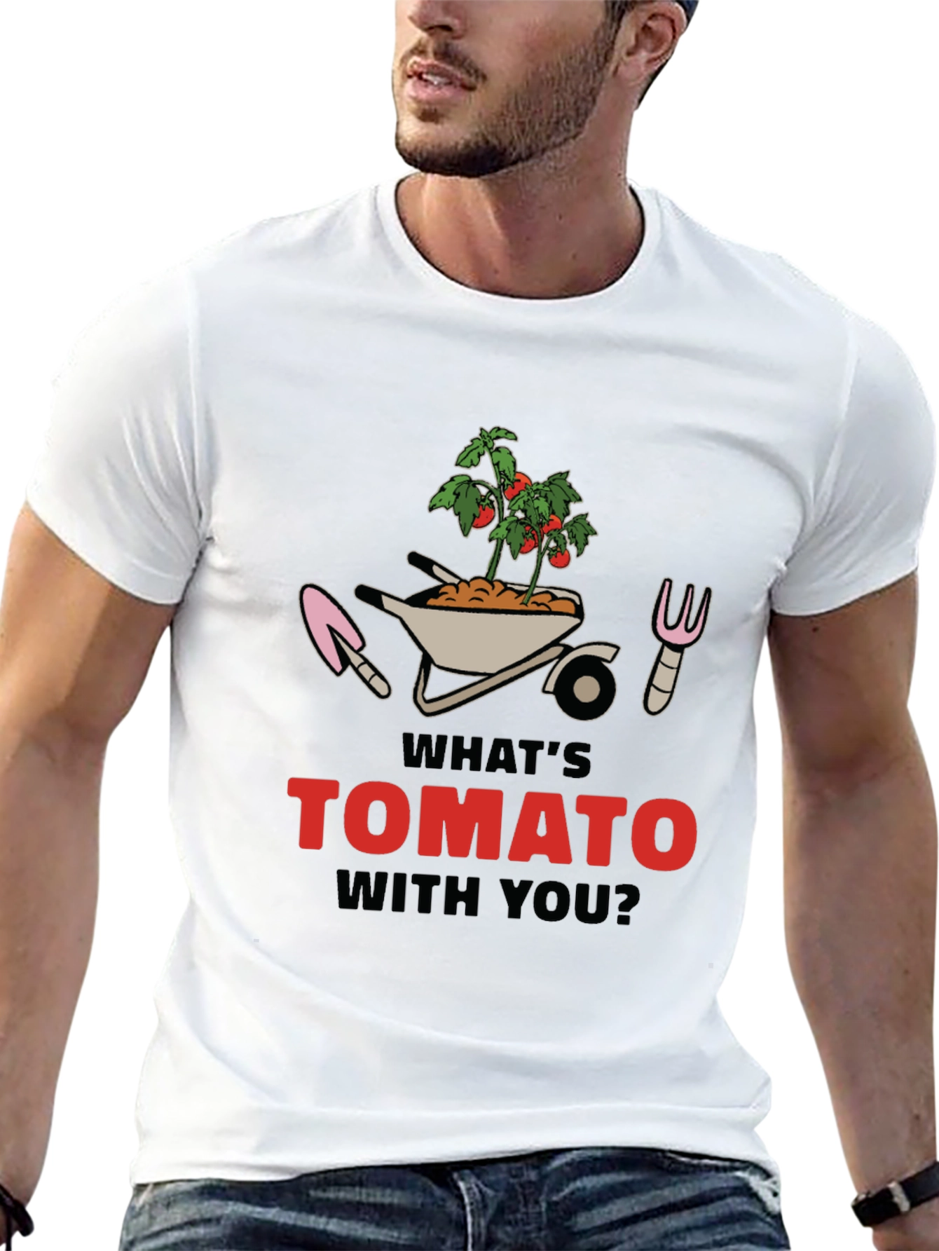 Whats Tomato With You? Black Graphic Tee