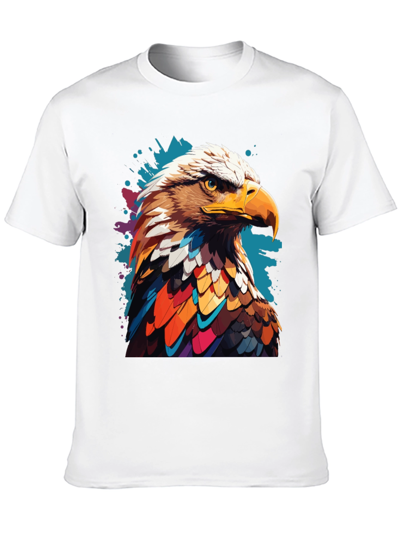 Eagle Graphic Print Black T-Shirt