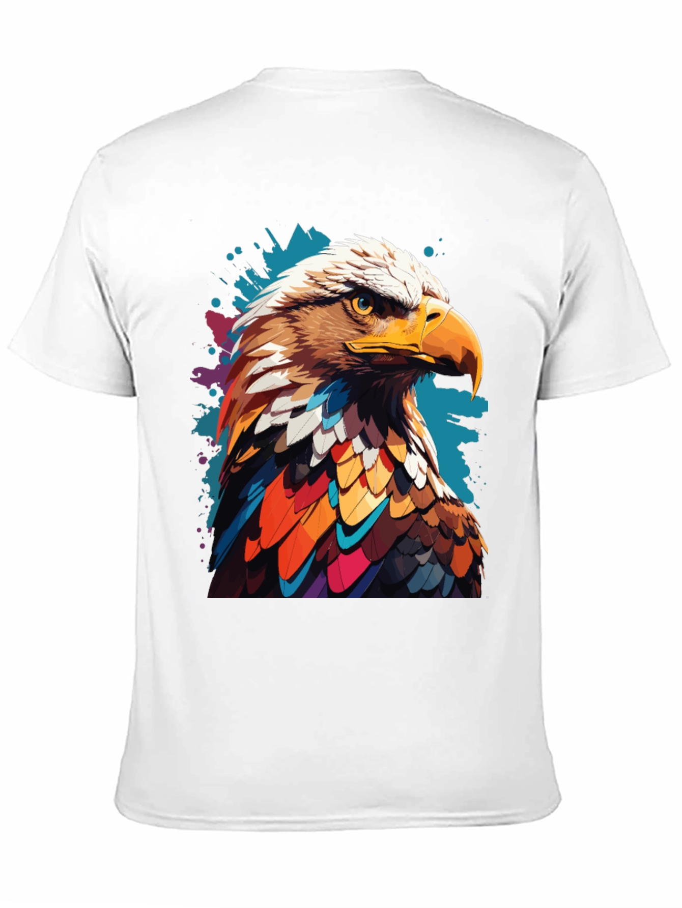 Eagle Graphic Print Black T-Shirt