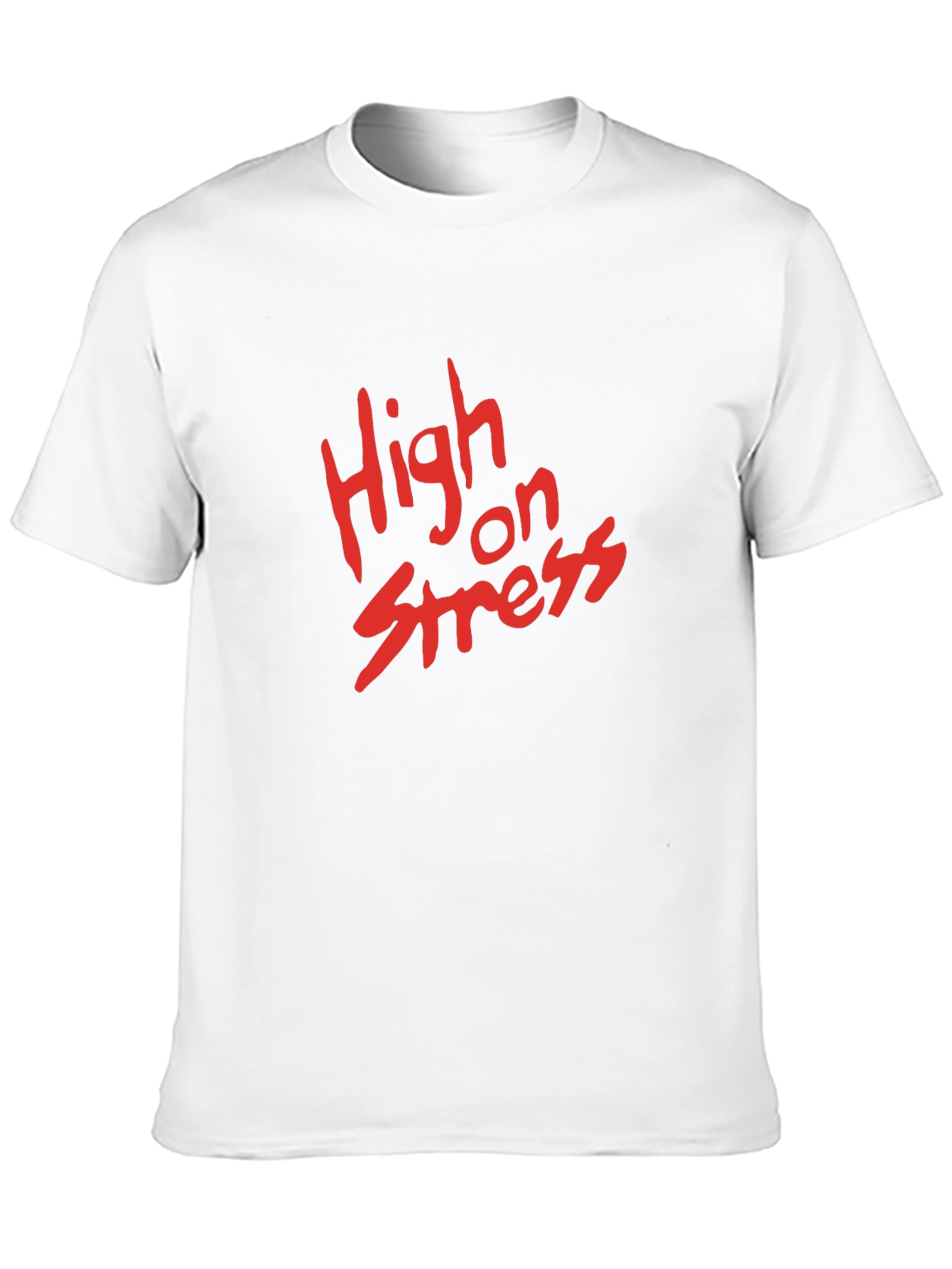 High on Stress Black Graphic Tee