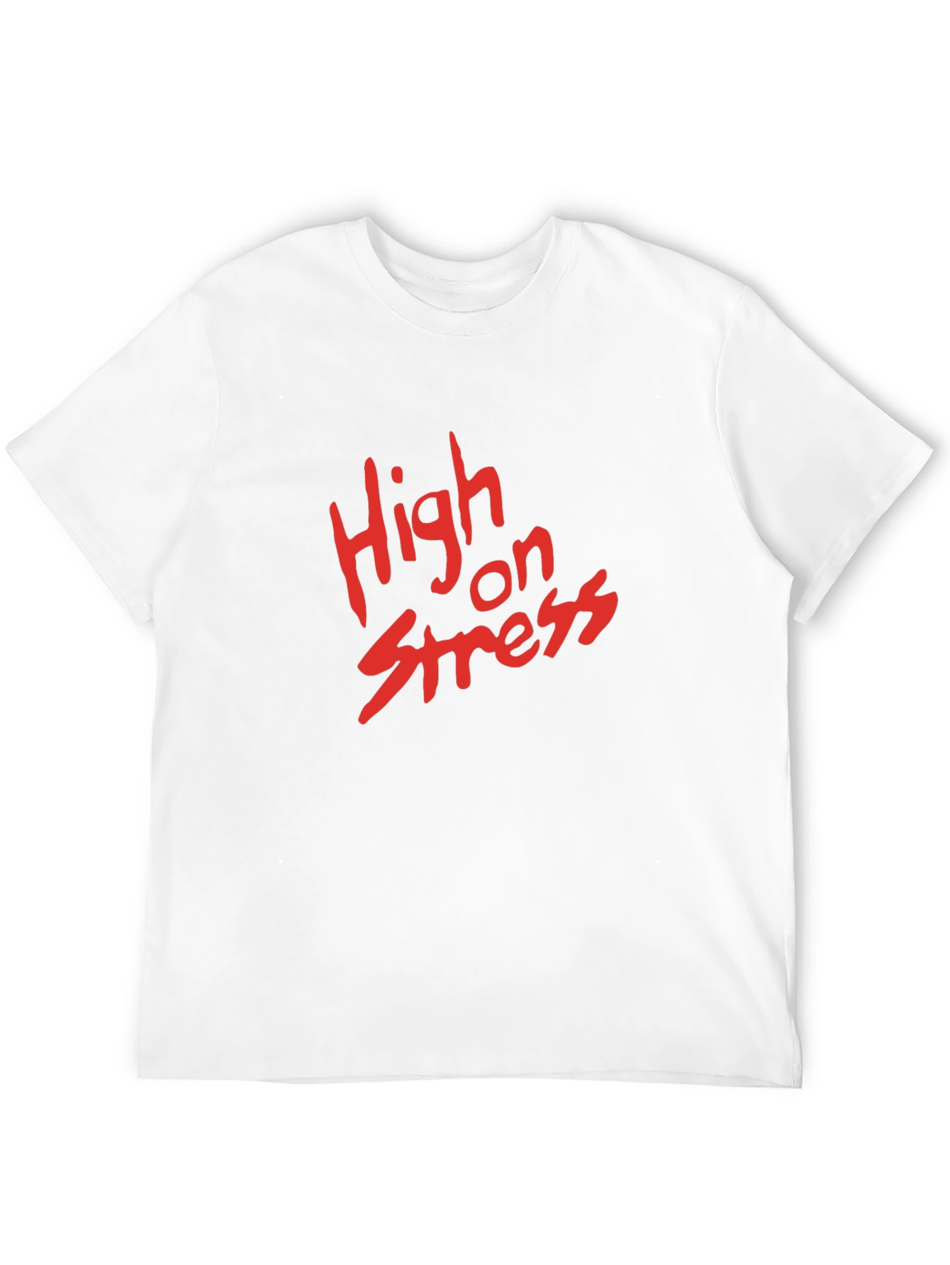 High on Stress Black Graphic Tee
