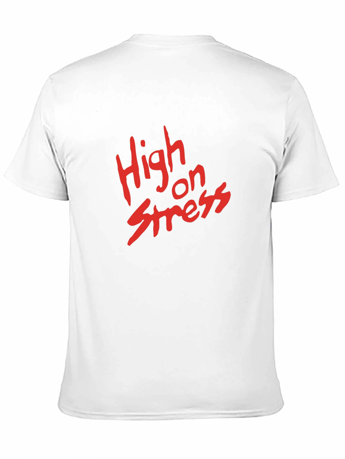 High on Stress Black Graphic Tee