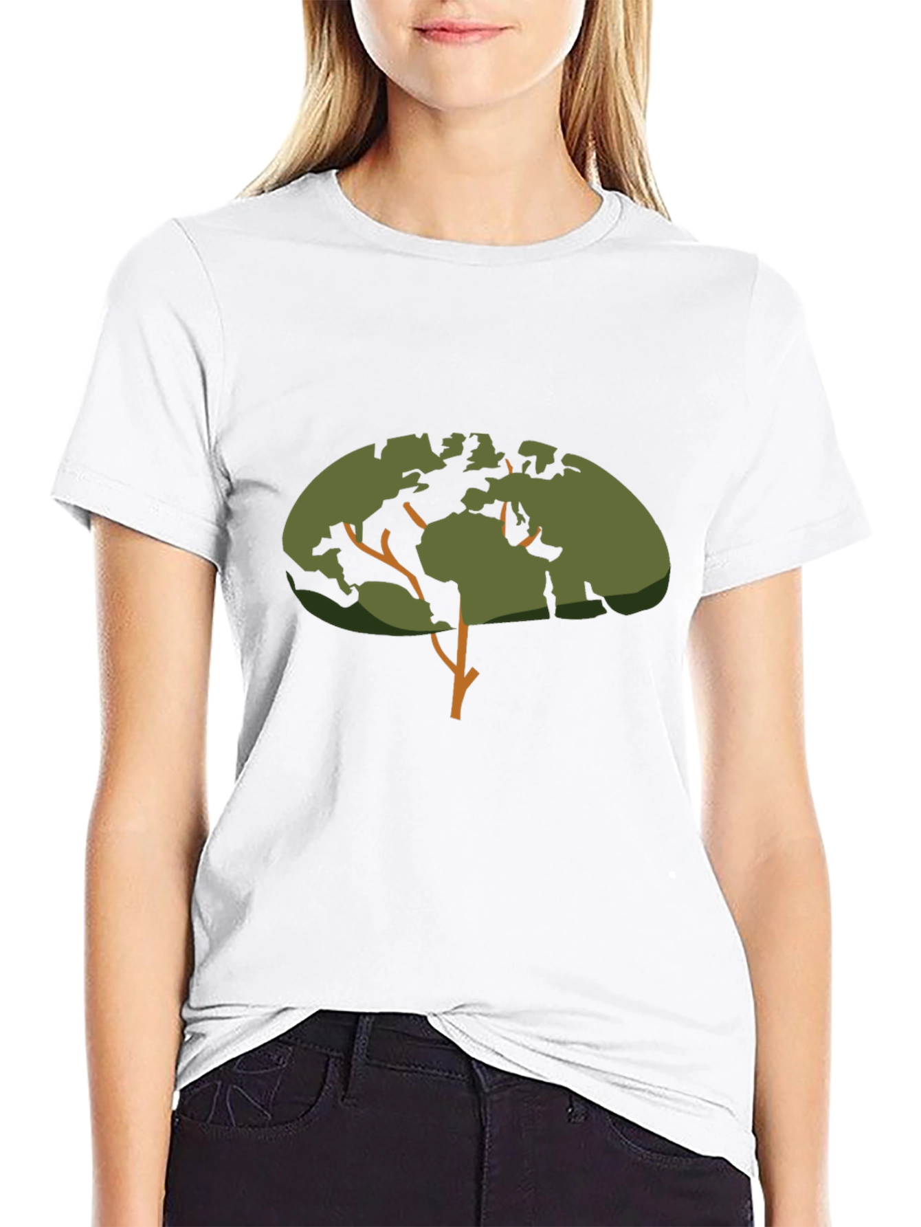 Earth Tree Graphic Tee - Black T-Shirt