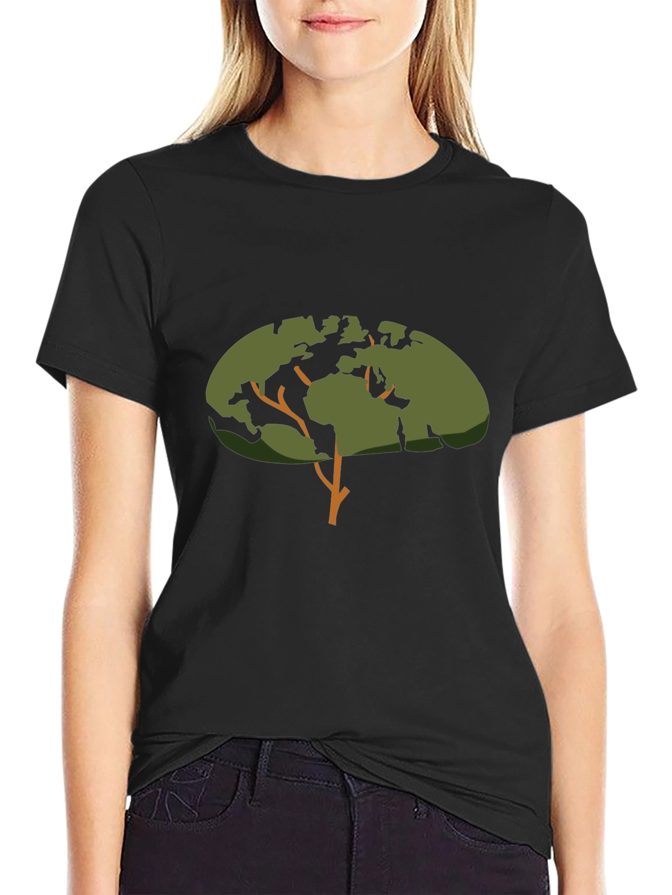Earth Tree Graphic Tee - Black T-Shirt