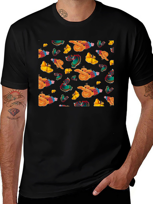 Mexican Dancing T-Shirt - Colorful Pattern Tee