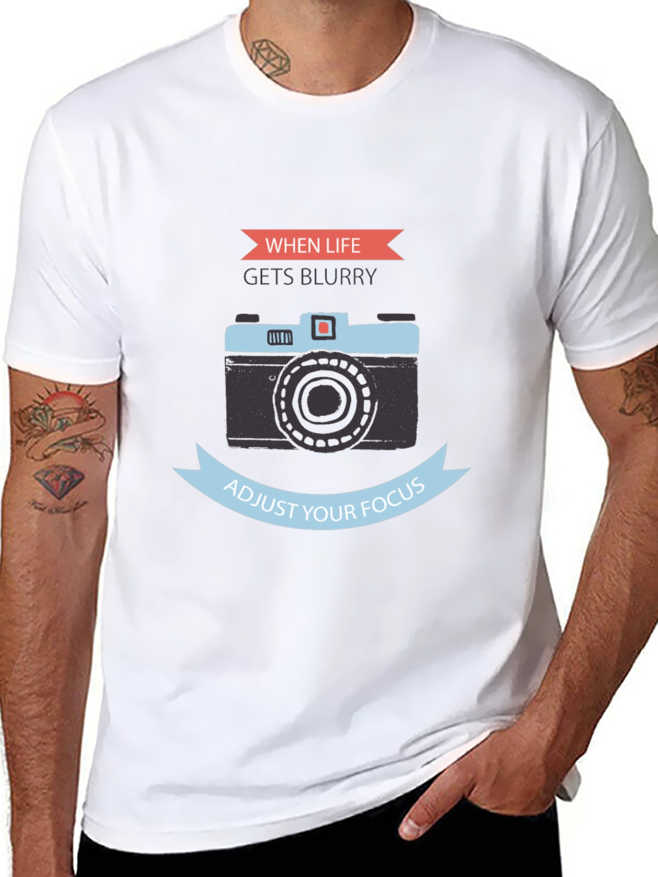 When Life Gets Blurry Camera Graphic T-Shirt