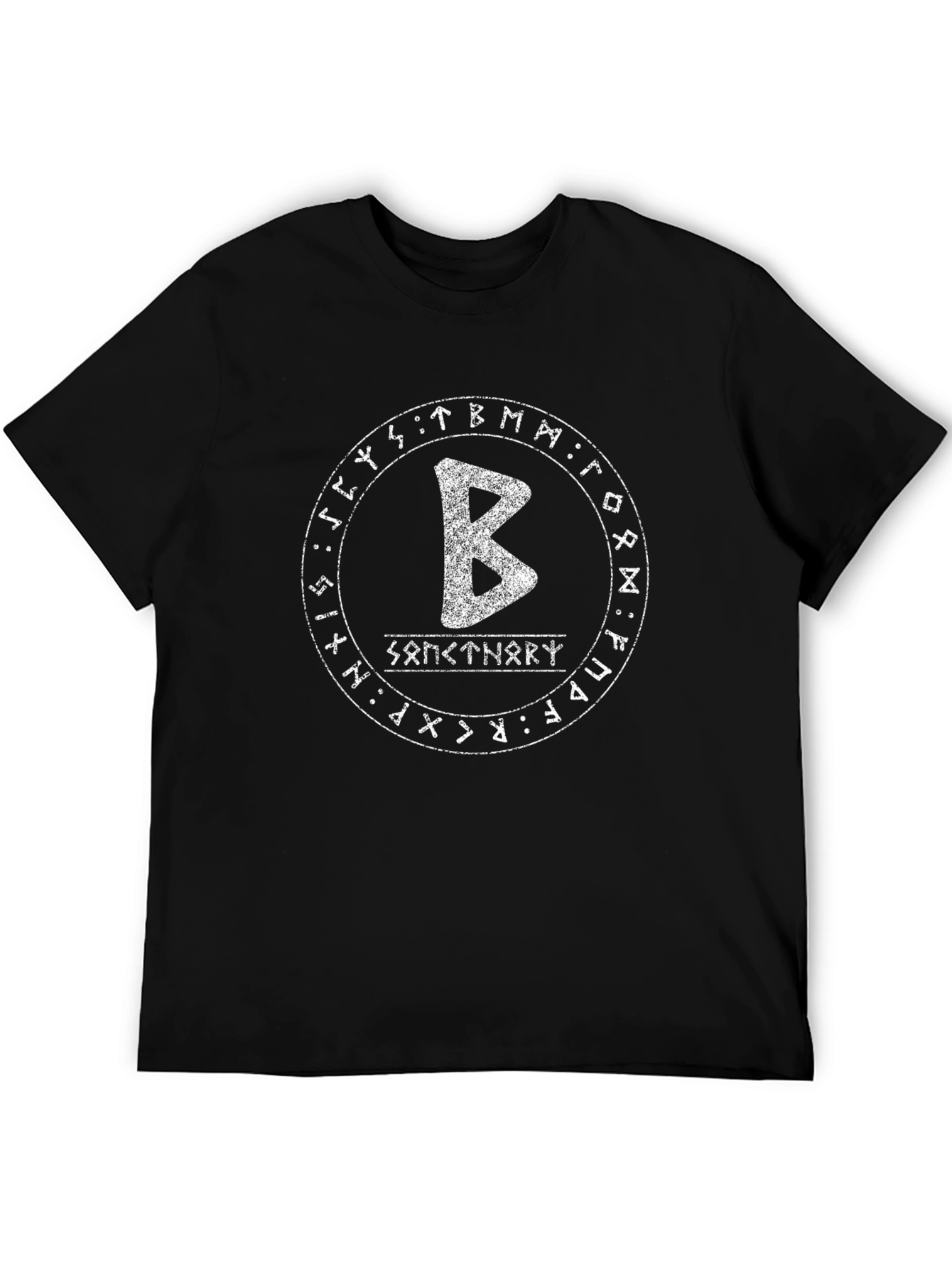 Viking Sanctuary T-Shirt - Rune Circle Design
