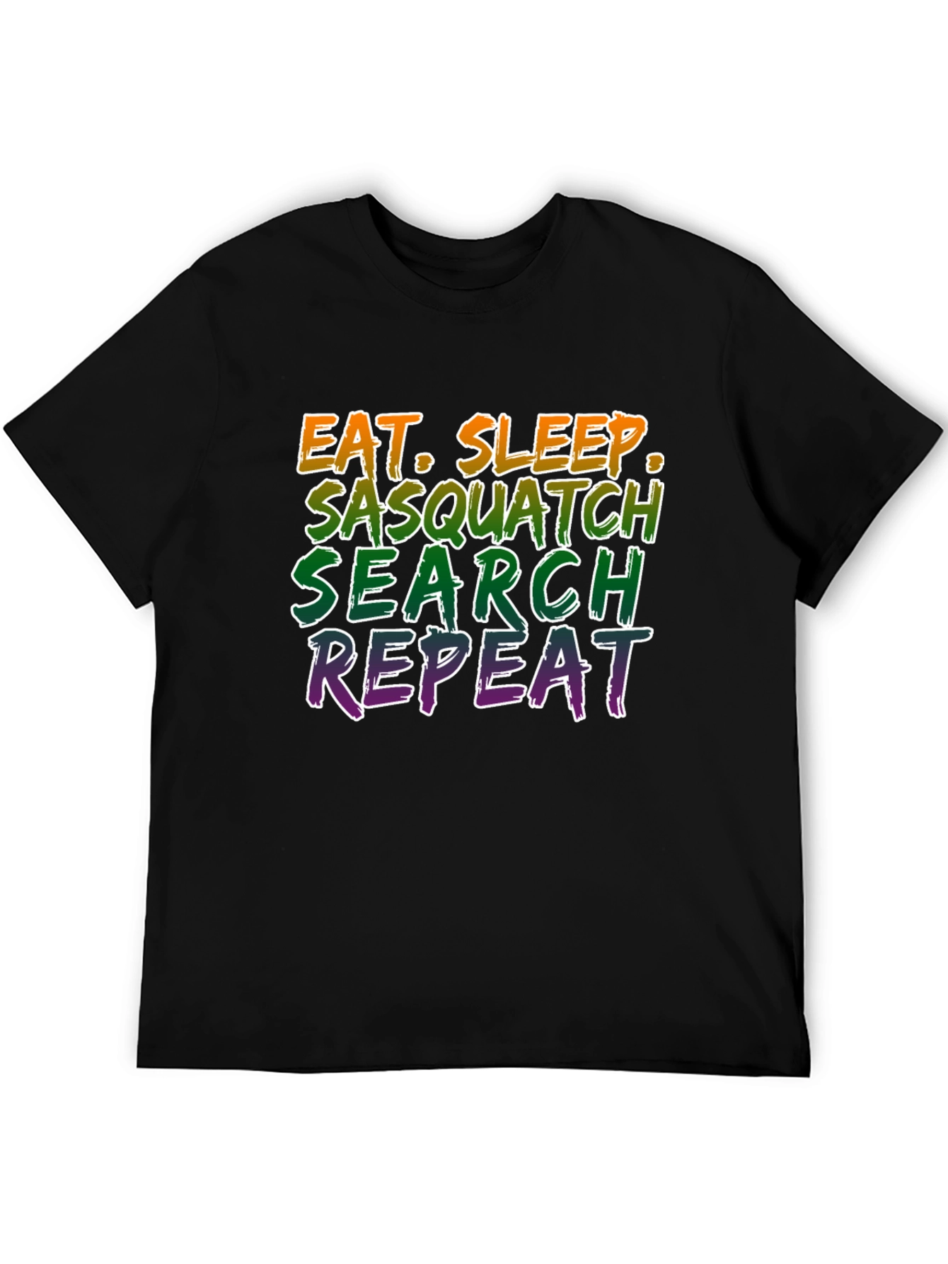 Sasquatch Search Black Graphic Tee