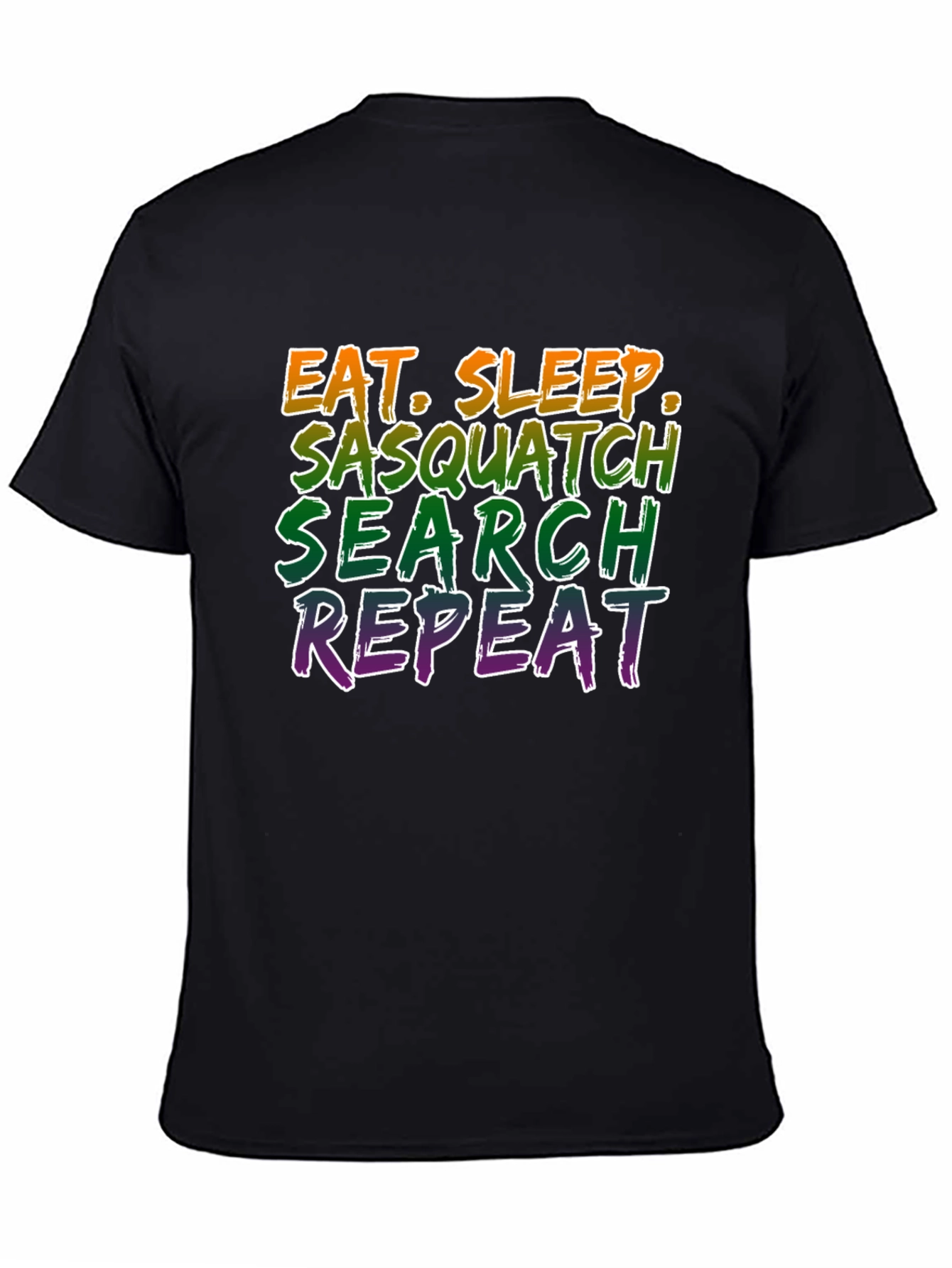 Sasquatch Search Black Graphic Tee