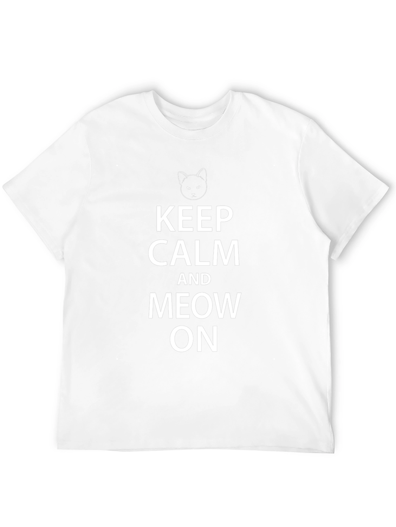 Keep Calm and Meow On T-Shirt