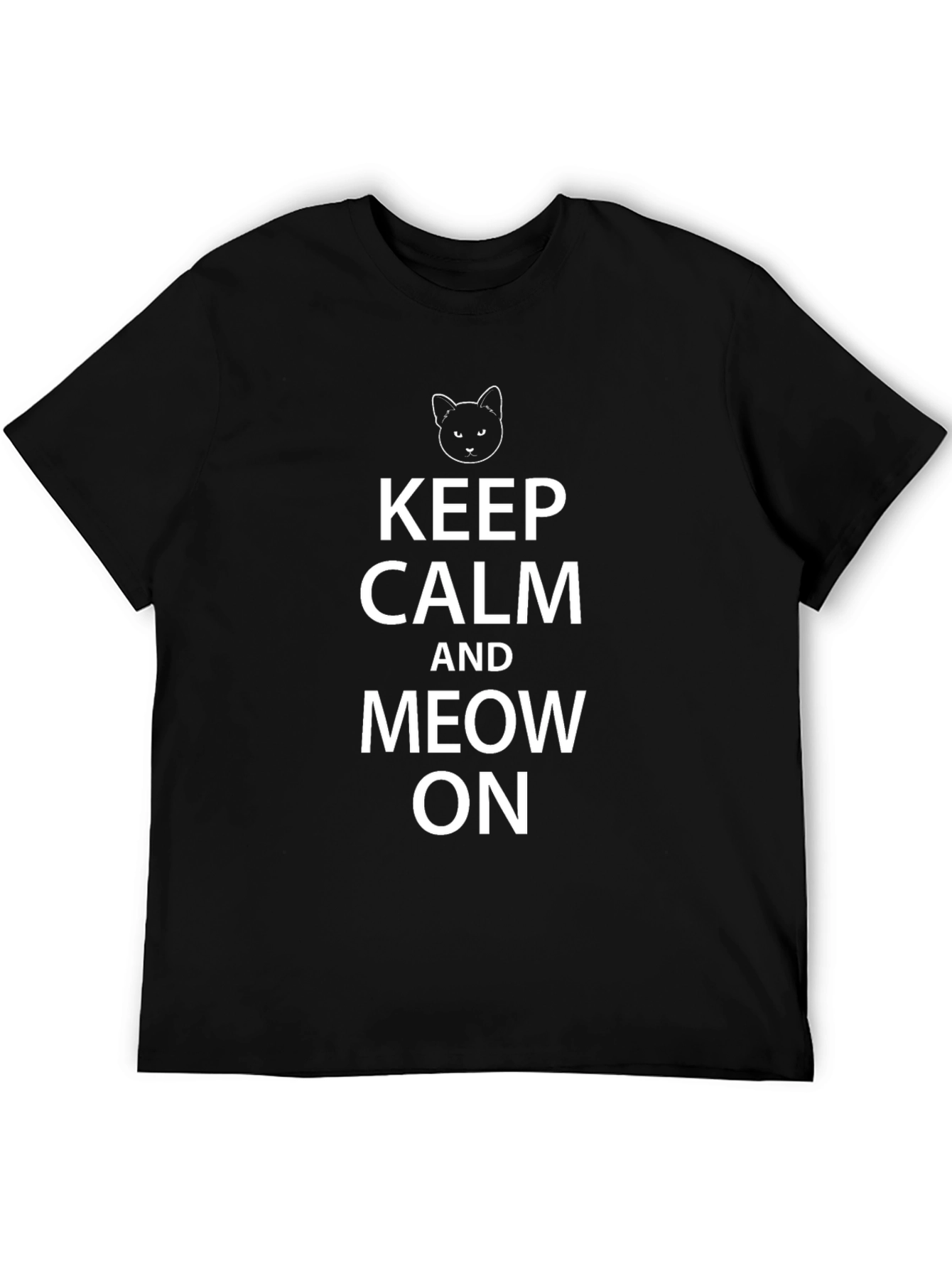 Keep Calm and Meow On T-Shirt