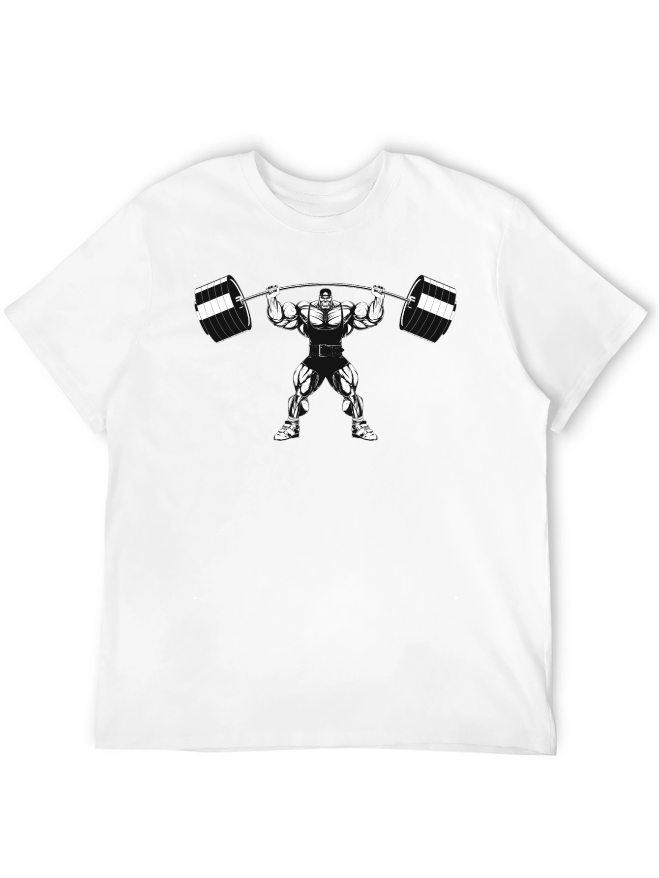 Bodybuilder Black T-Shirt - Weight Lifting Gym Design