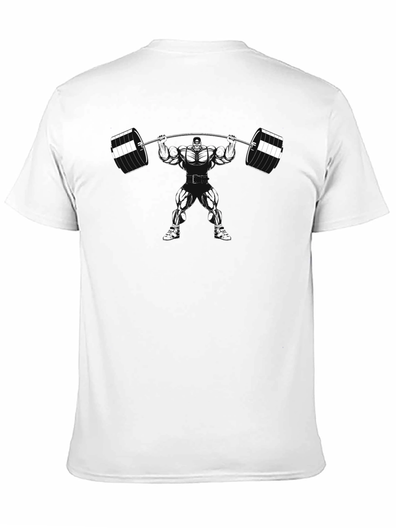 Bodybuilder Black T-Shirt - Weight Lifting Gym Design