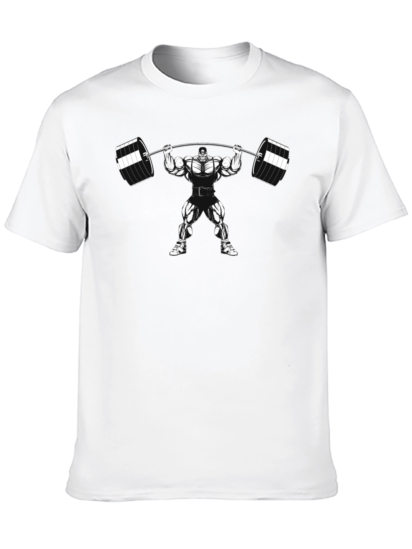 Bodybuilder Black T-Shirt - Weight Lifting Gym Design