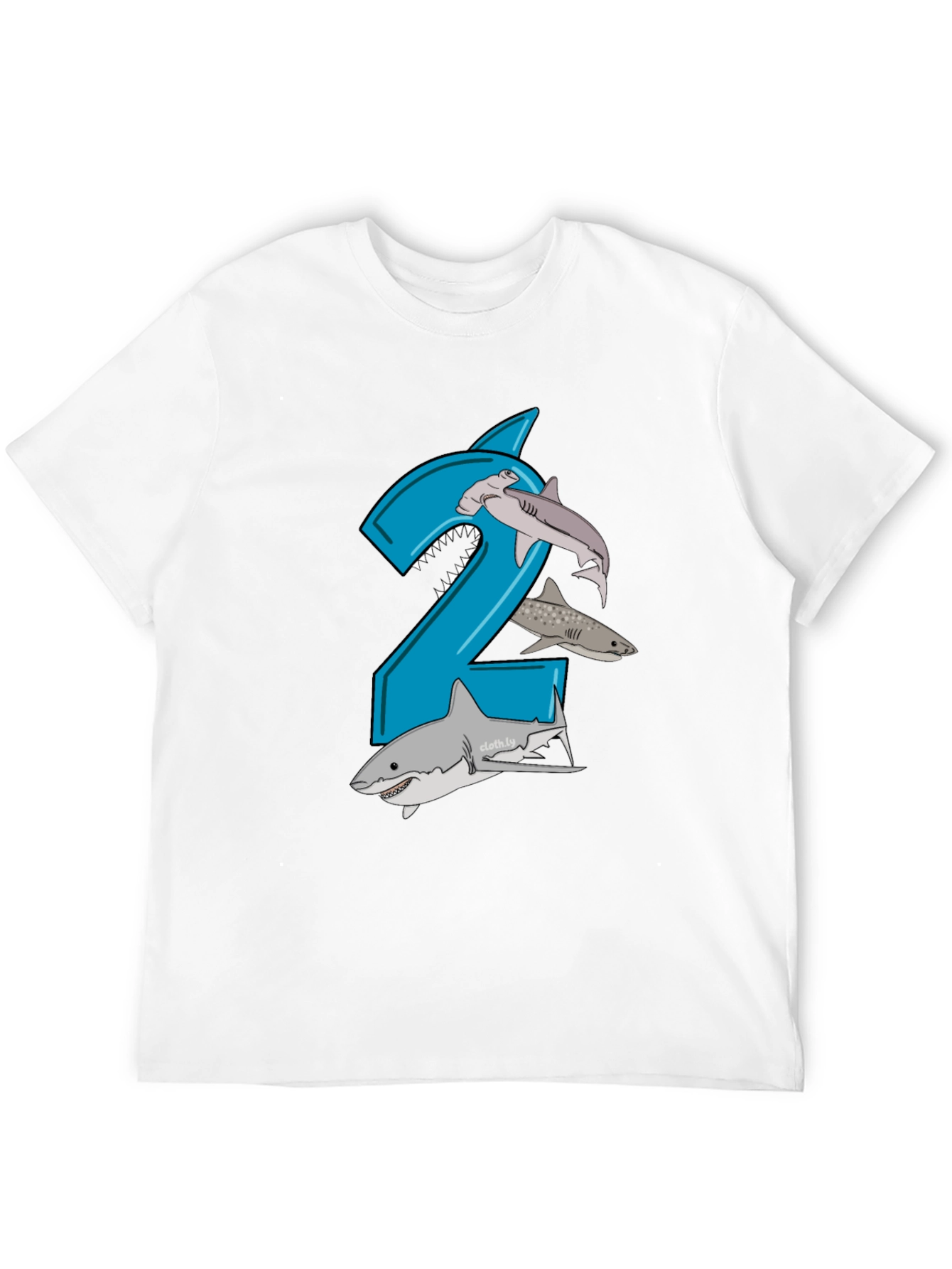 Shark 2nd Birthday Boy T-Shirt