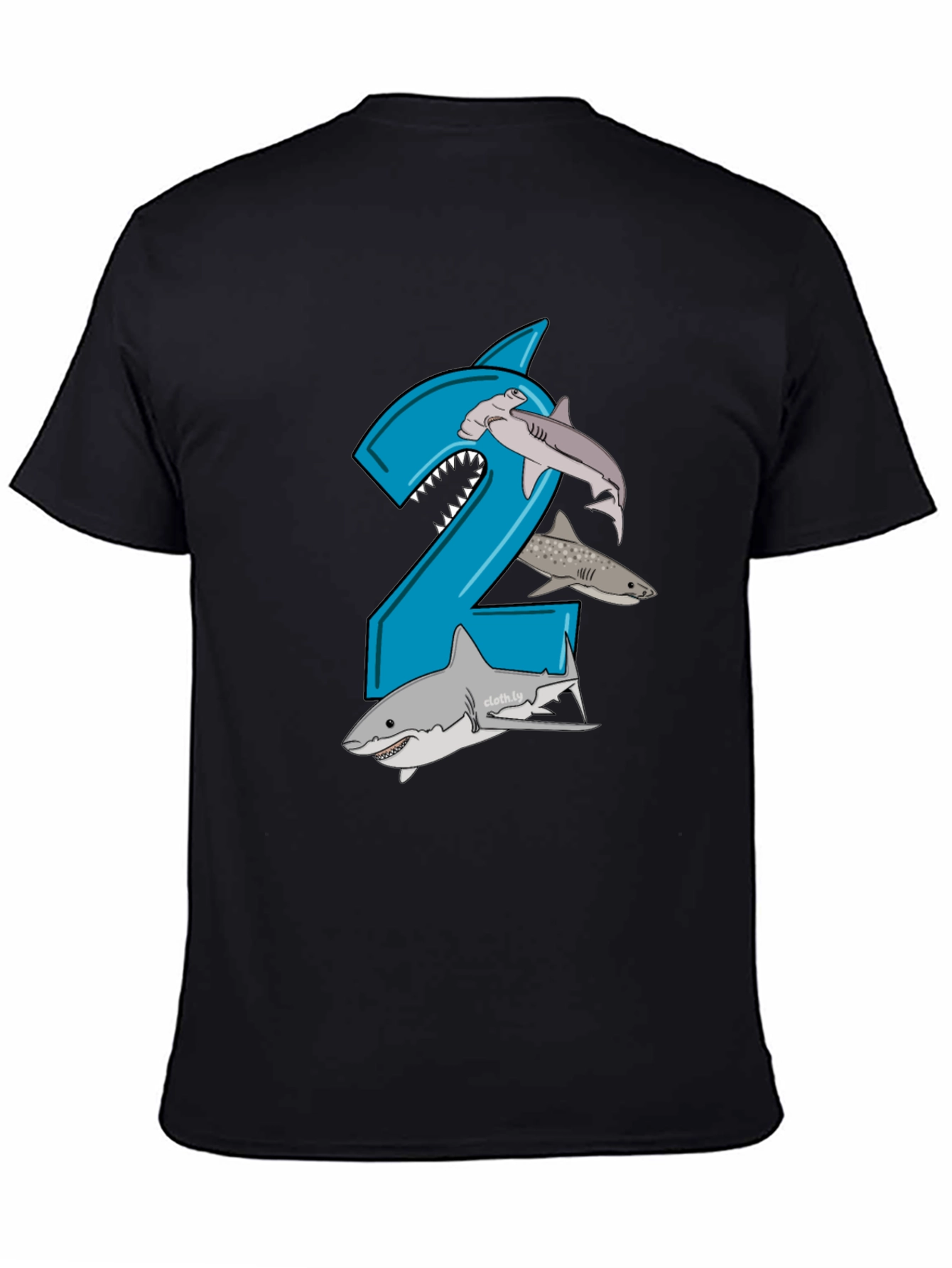 Shark 2nd Birthday Boy T-Shirt