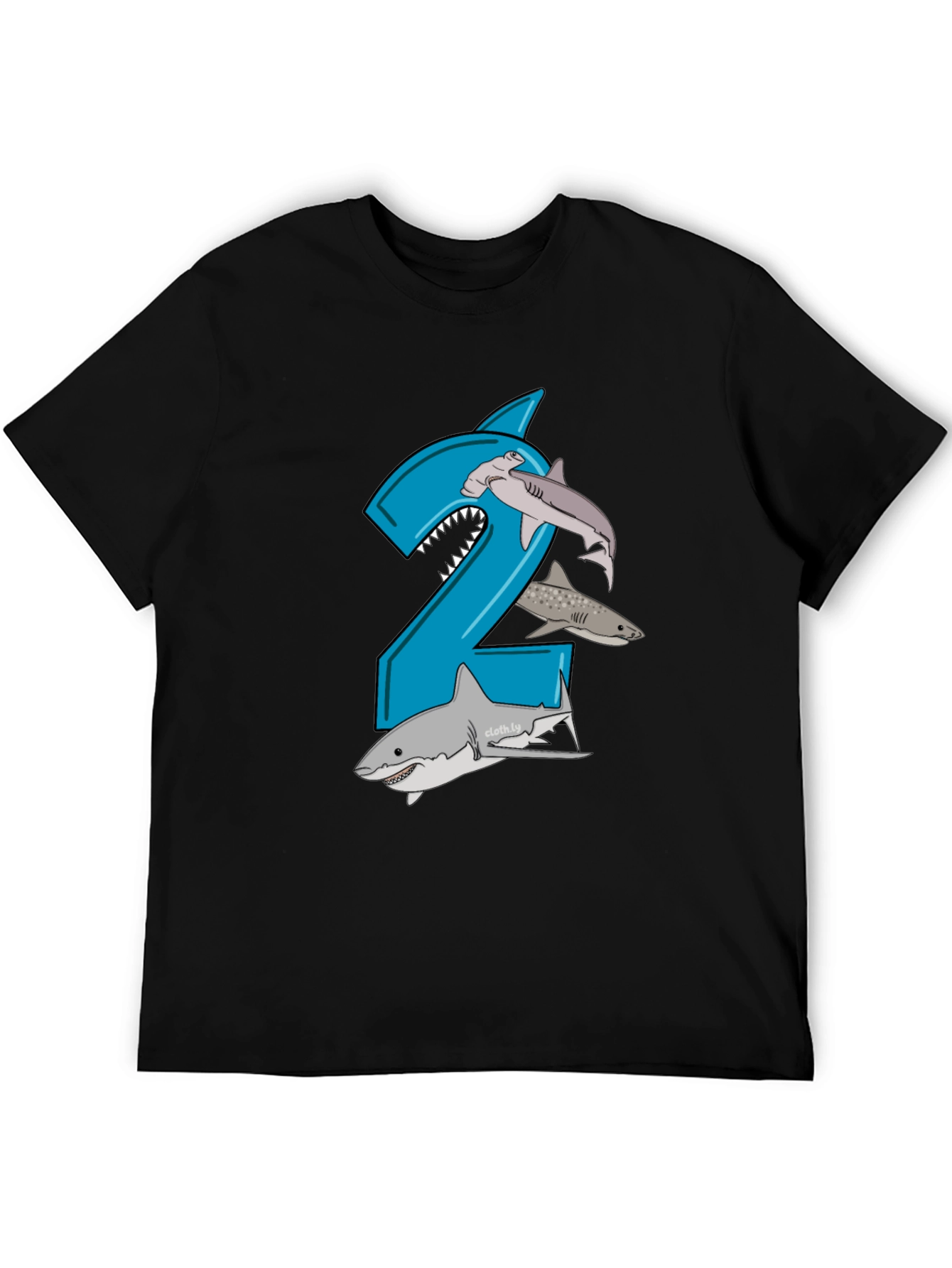 Shark 2nd Birthday Boy T-Shirt