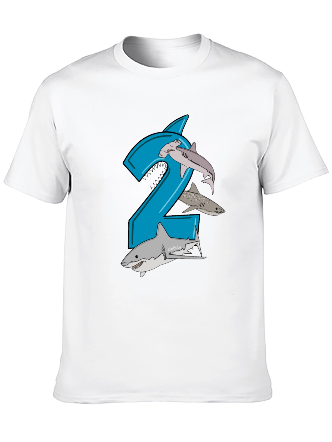 Shark 2nd Birthday Boy T-Shirt