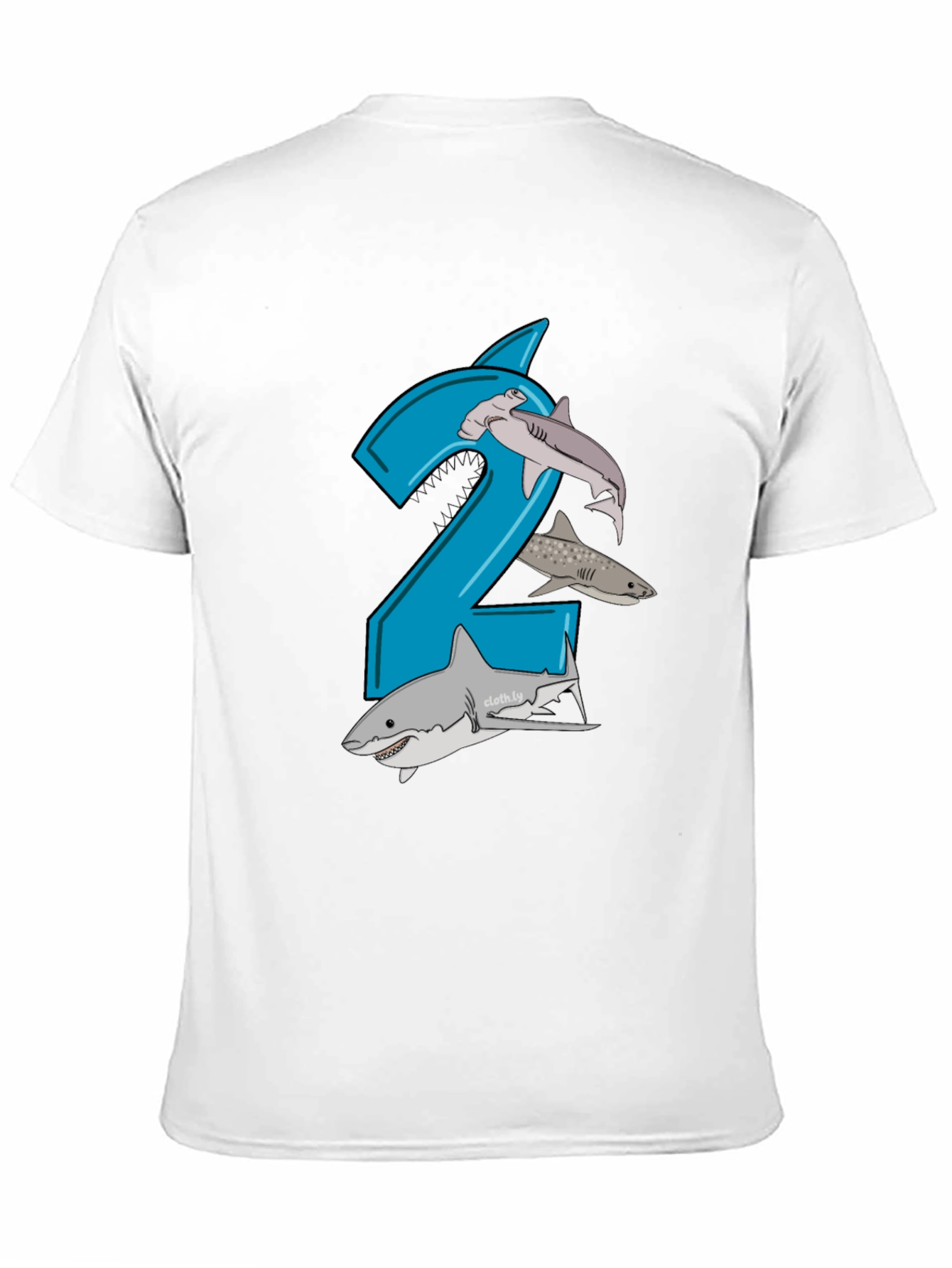 Shark 2nd Birthday Boy T-Shirt