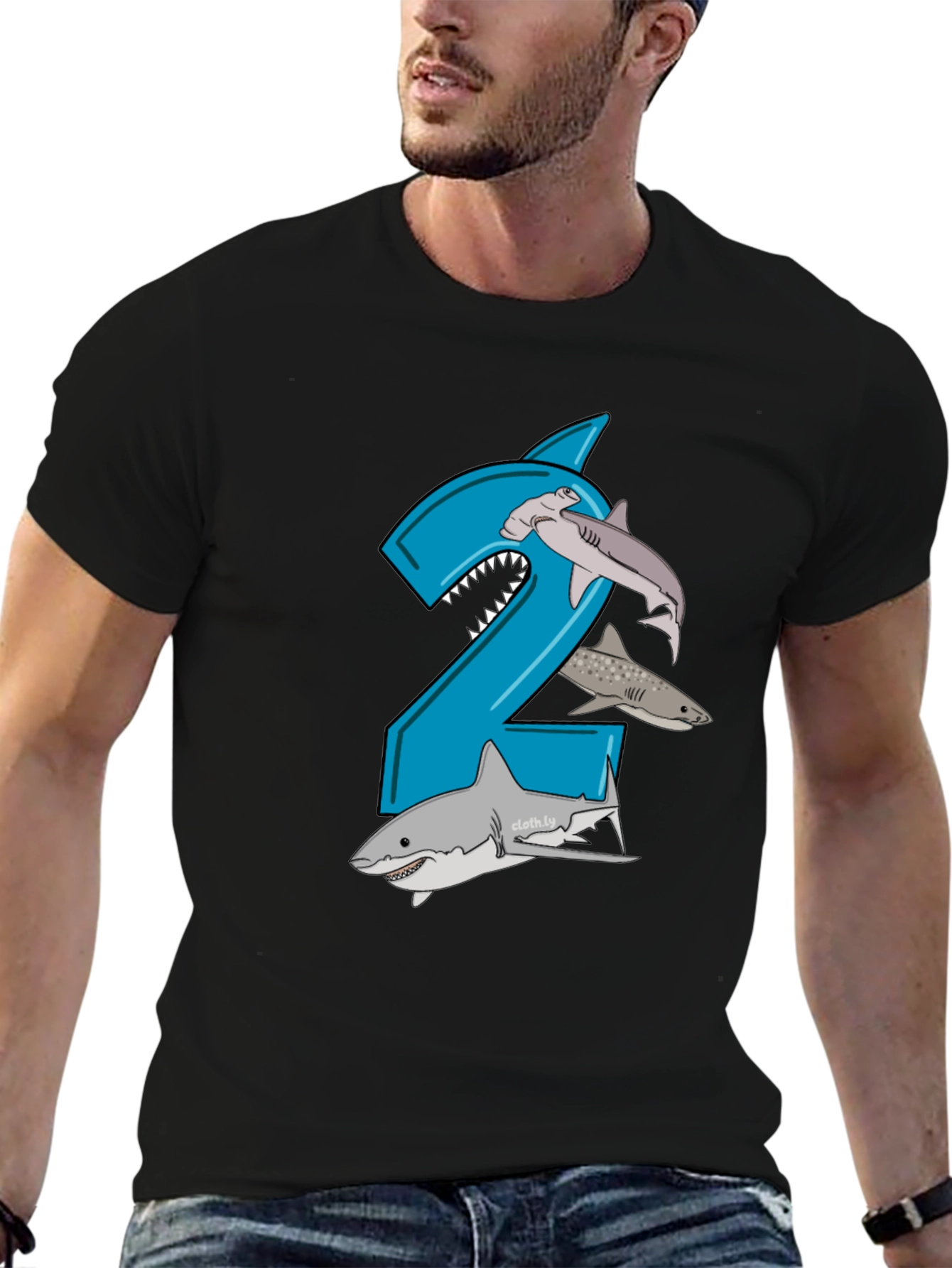 Shark 2nd Birthday Boy T-Shirt